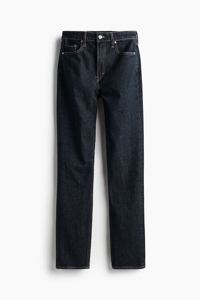 Curvy Fit Slim High Jeans - Blu denim scuro/Nero/Blu denim scuro - 1