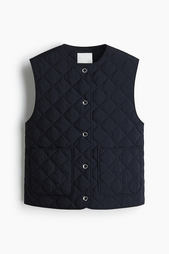 Женские жилеты H&M Quilted Vest