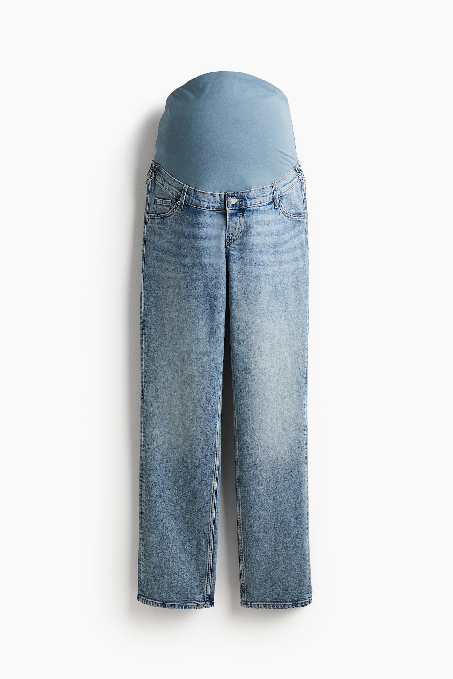 MAMA Straight High Jeans - Light denim blue - 2