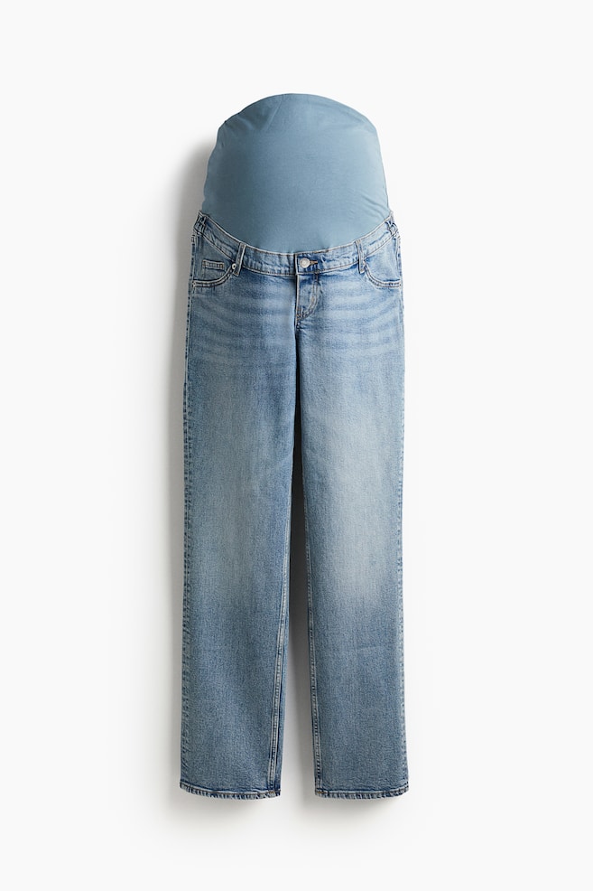 MAMA Straight High Jeans - Lys denimblå/Medium denimblå - 2