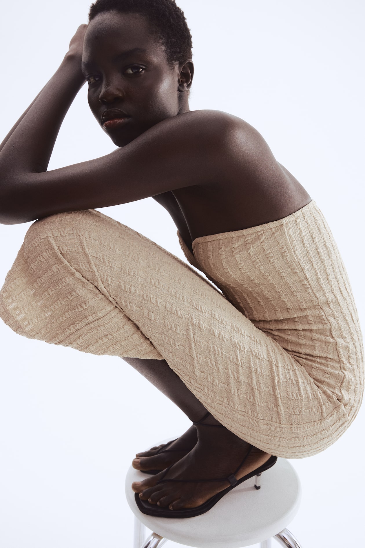 Textured Jersey Bandeau Dress - image 4