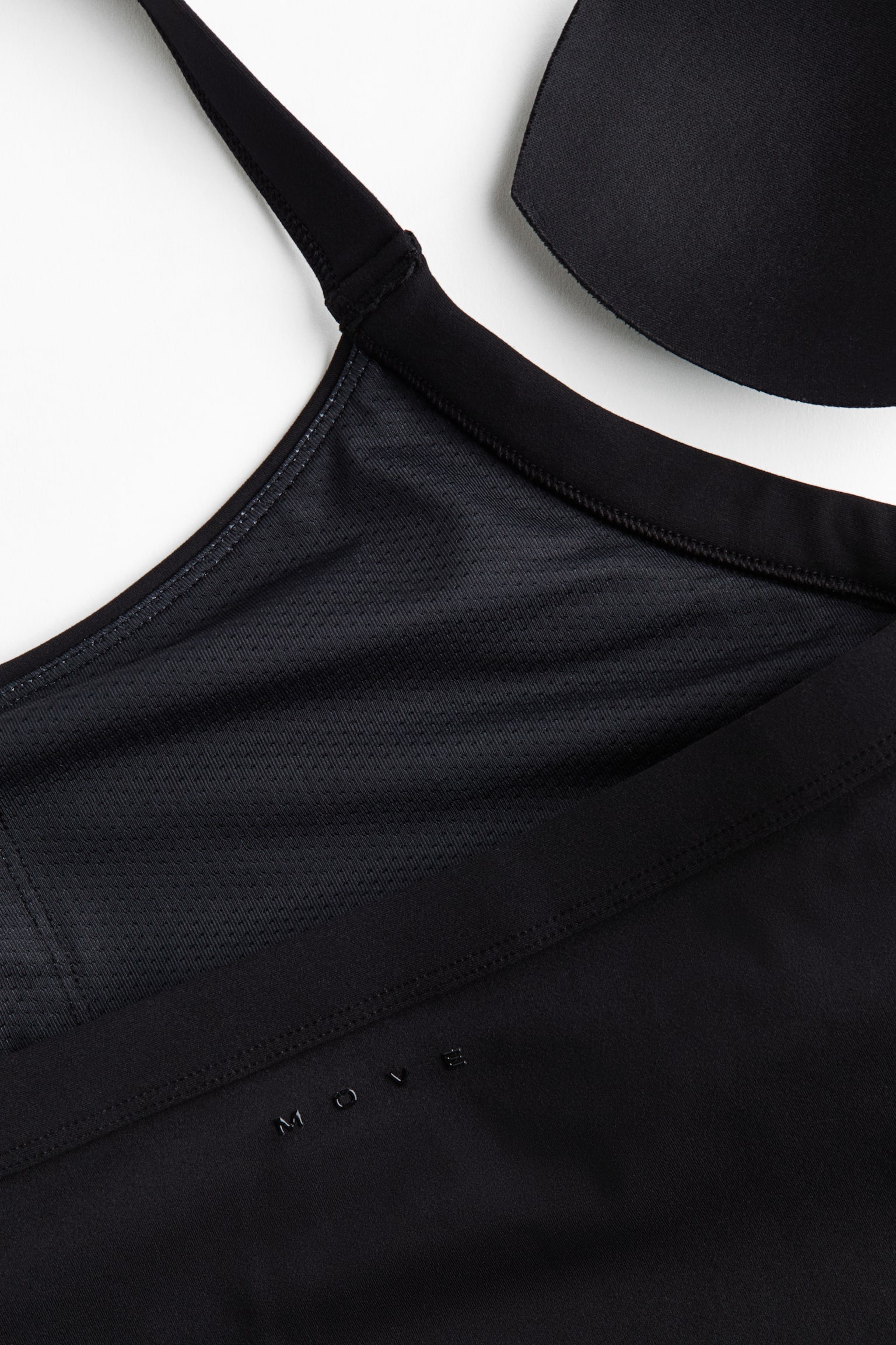 Женский топ H&M Move Halterneck Sports with SoftMove™, цвет: Чёрный — фото 9