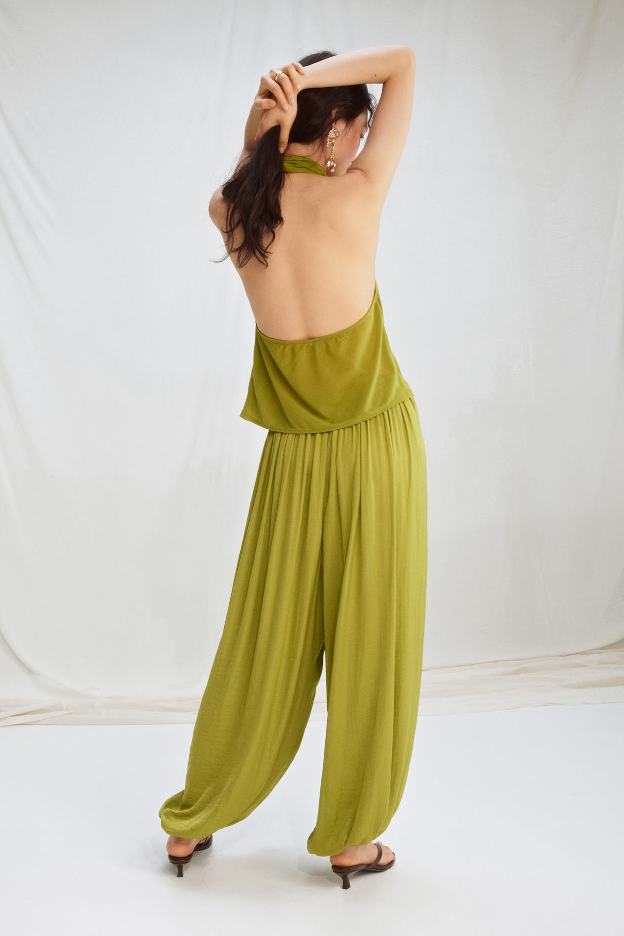Draped-Panel Balloon-Leg Pants - image 3