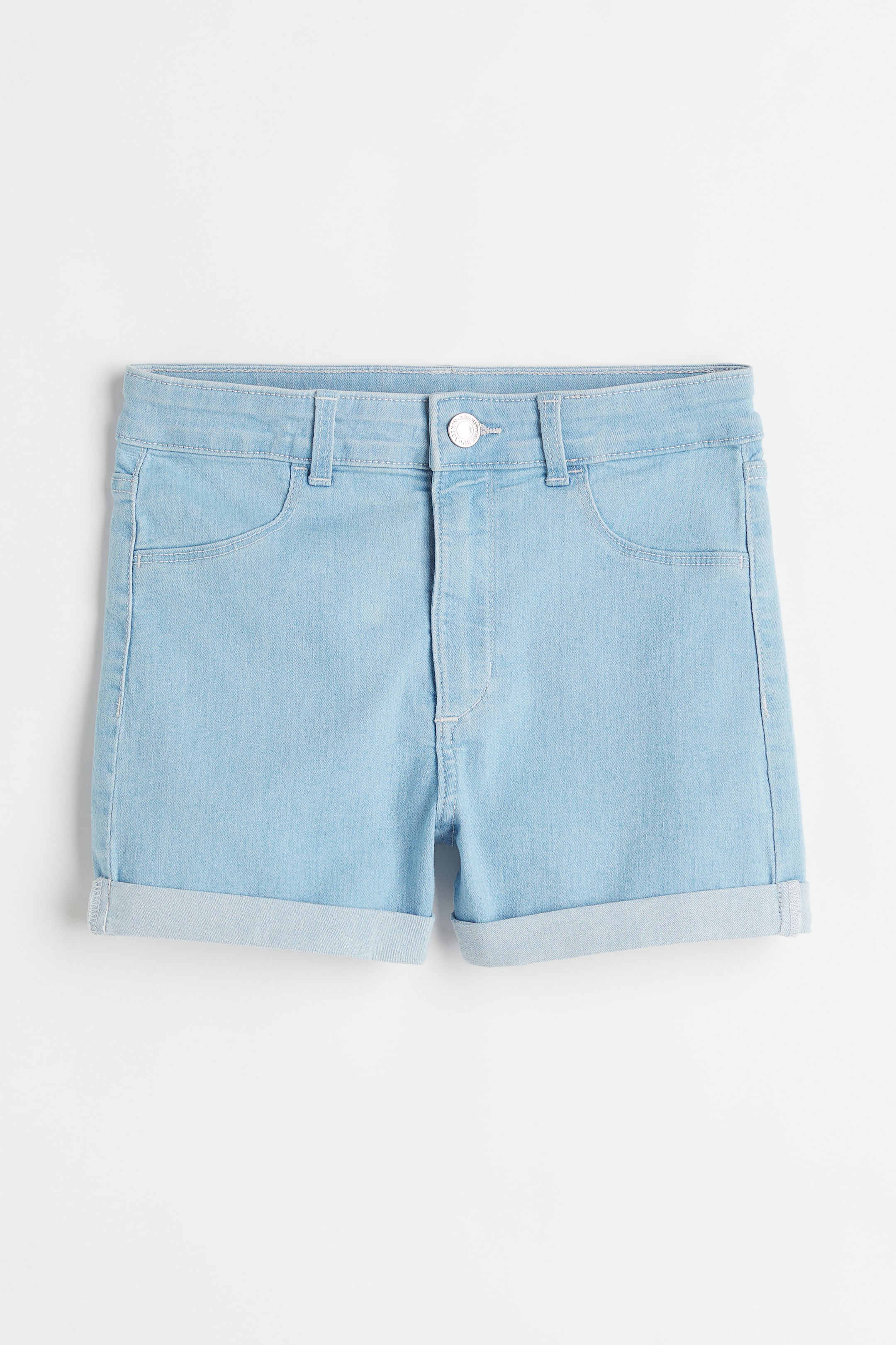 Größeres Bild ansehen: Slim Fit High Jeansshorts - Hellblau - Kids | H&M DE 1