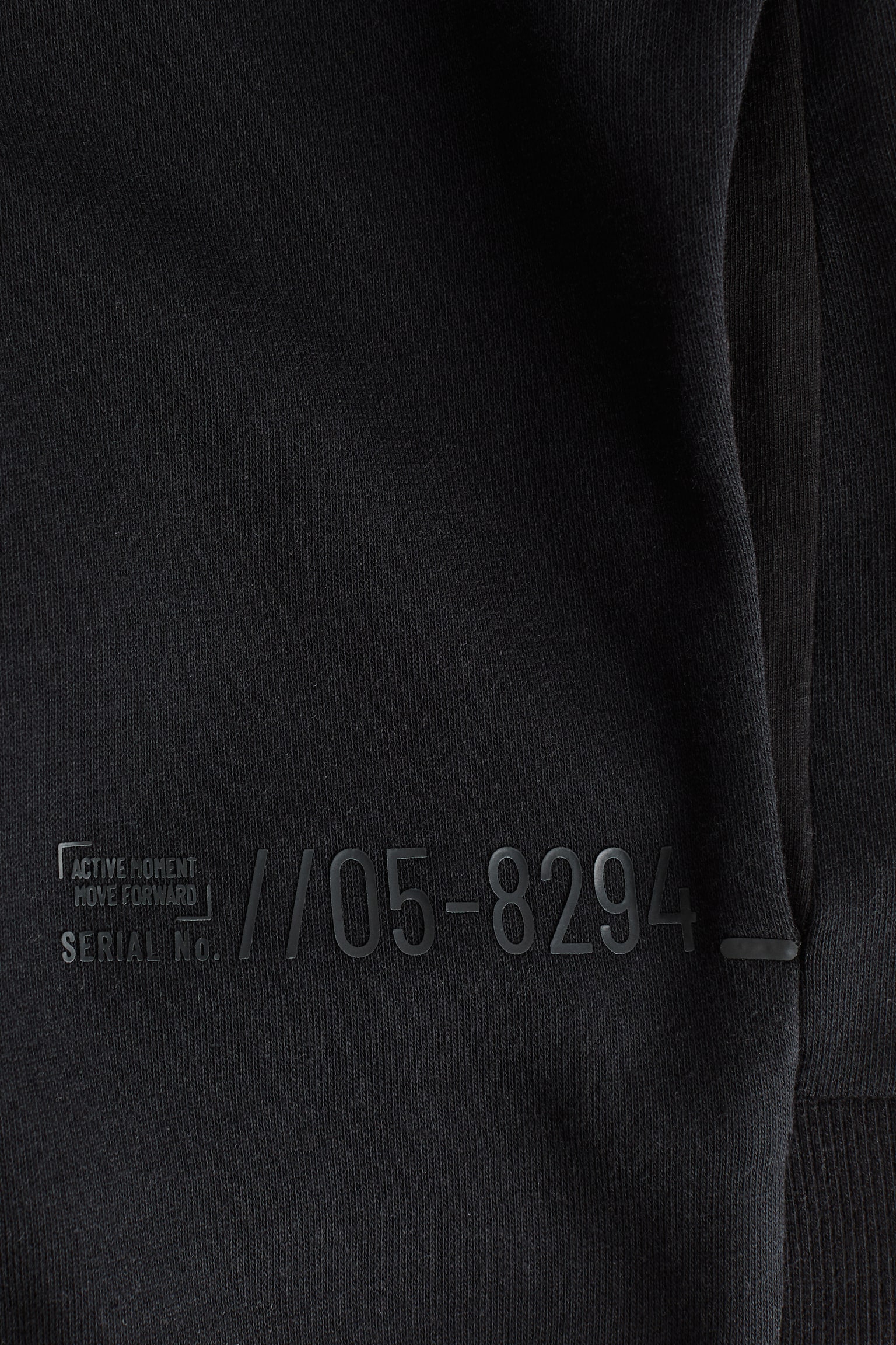 Zip-through hoodie - Black/Light grey marl - 3