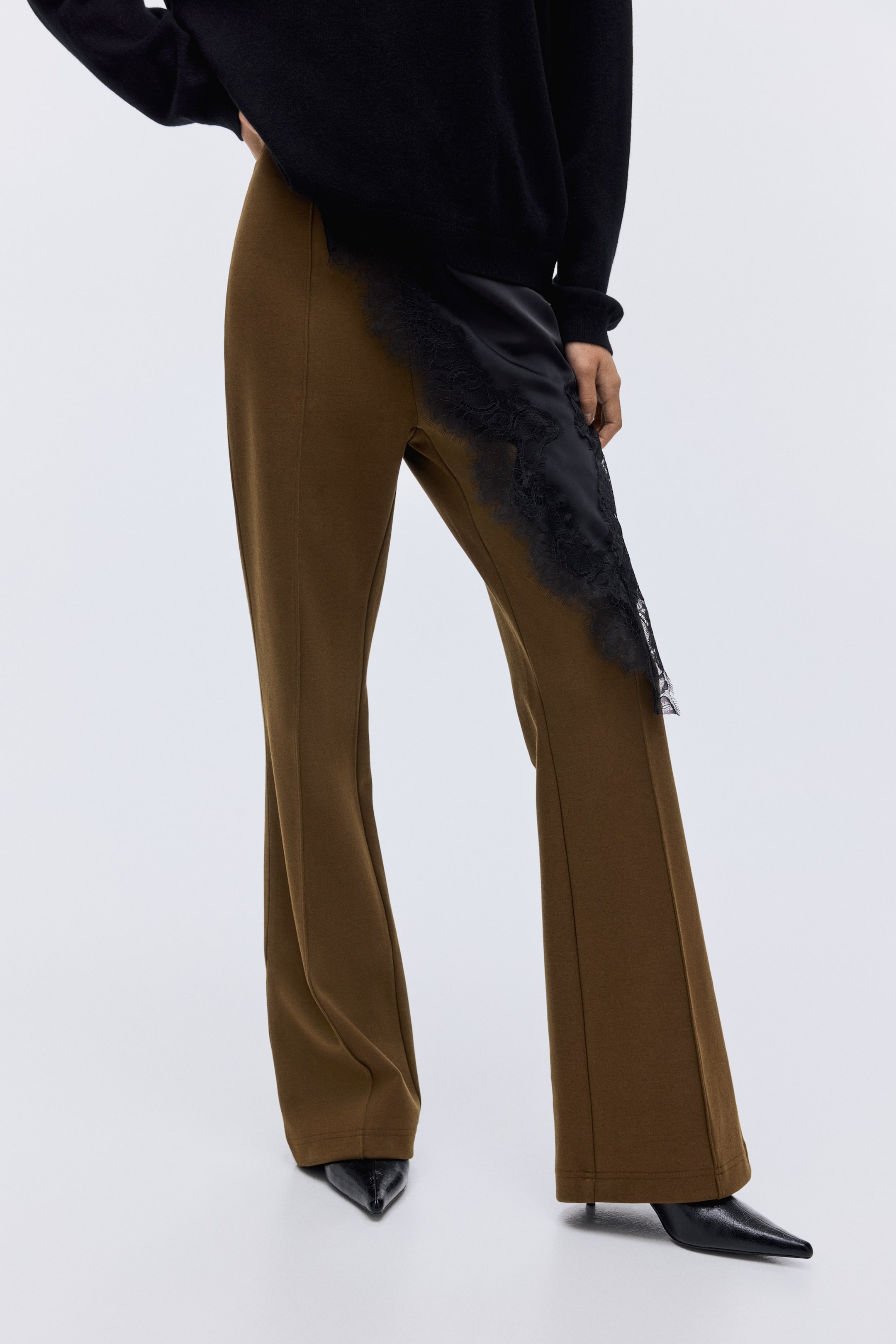 View larger image: Interlock trousers - Brown - Ladies | H&M GB 2