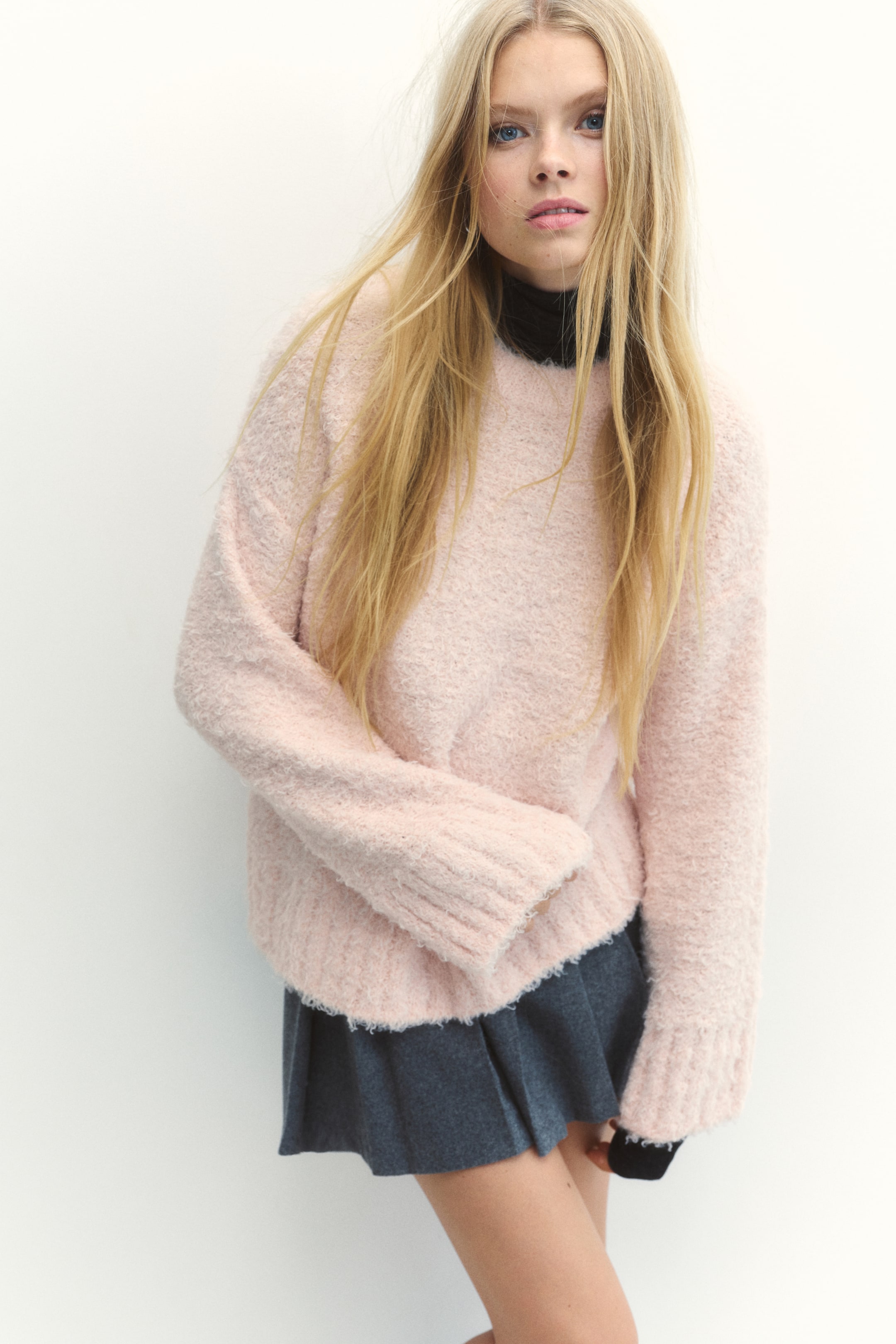 Fluffy-Knit Sweater