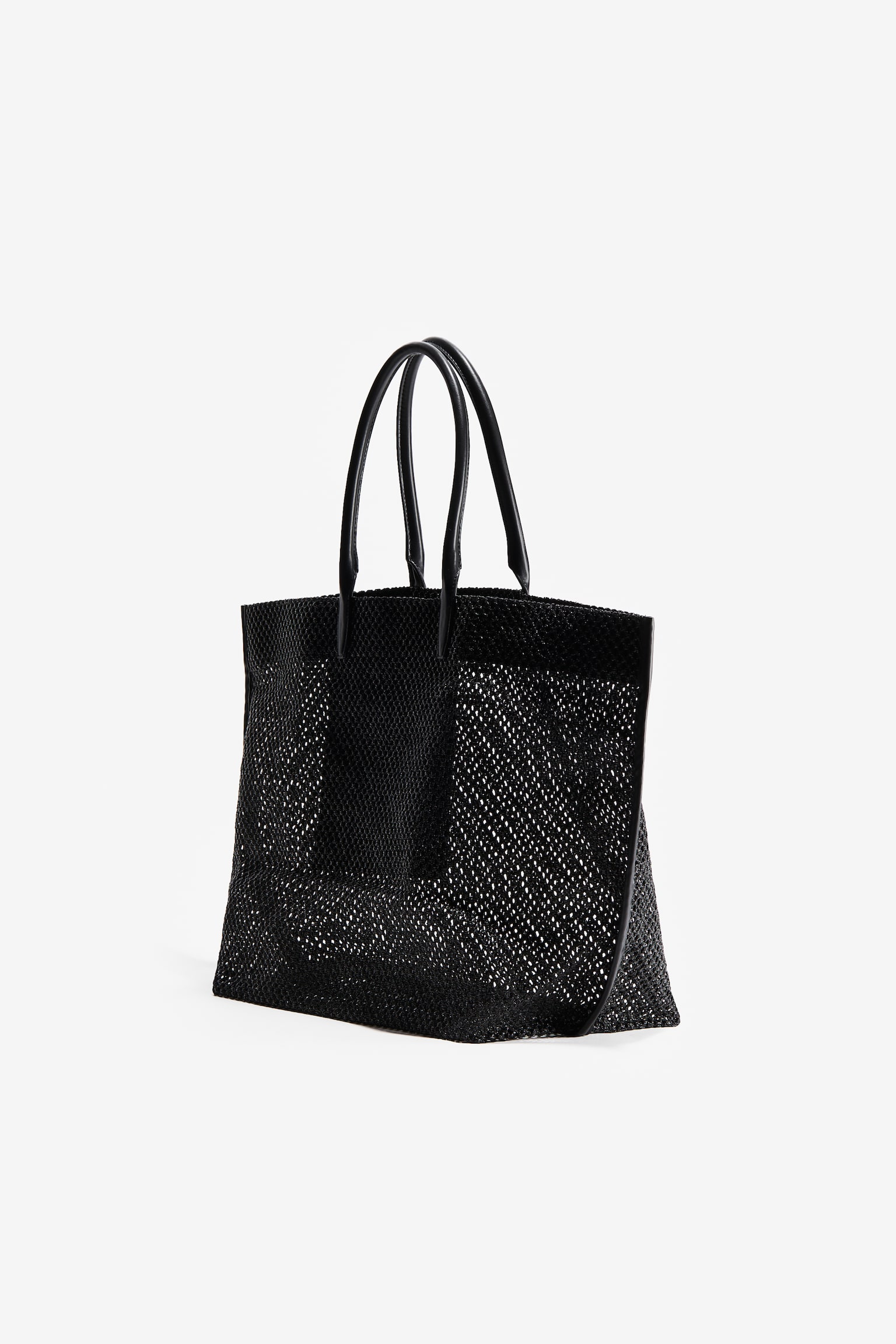 Large Shopper - Black/Beige - 4