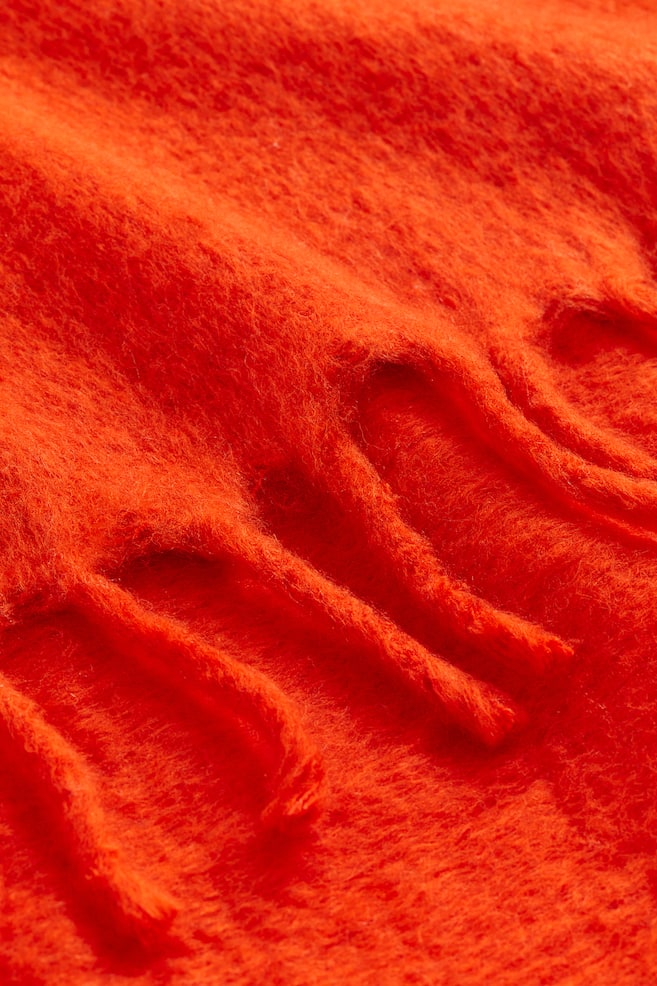 Wool-blend blanket - Orange/Light khaki green/Light grey/Light pink/dc/dc/dc/dc/dc/dc/dc - 2