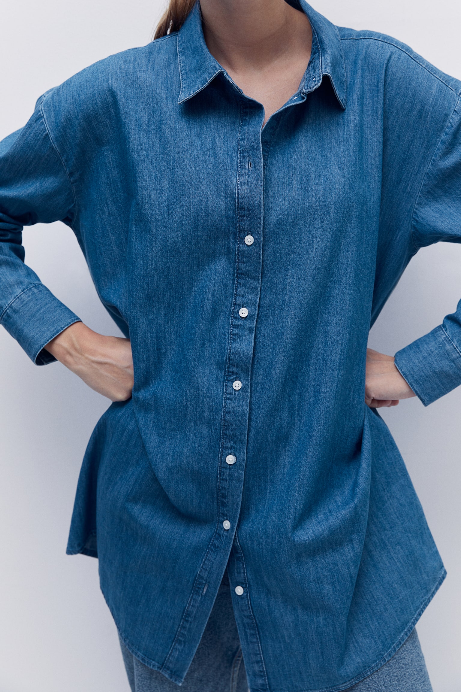 MAMA Before & After denim shirt - Denim blue - 4