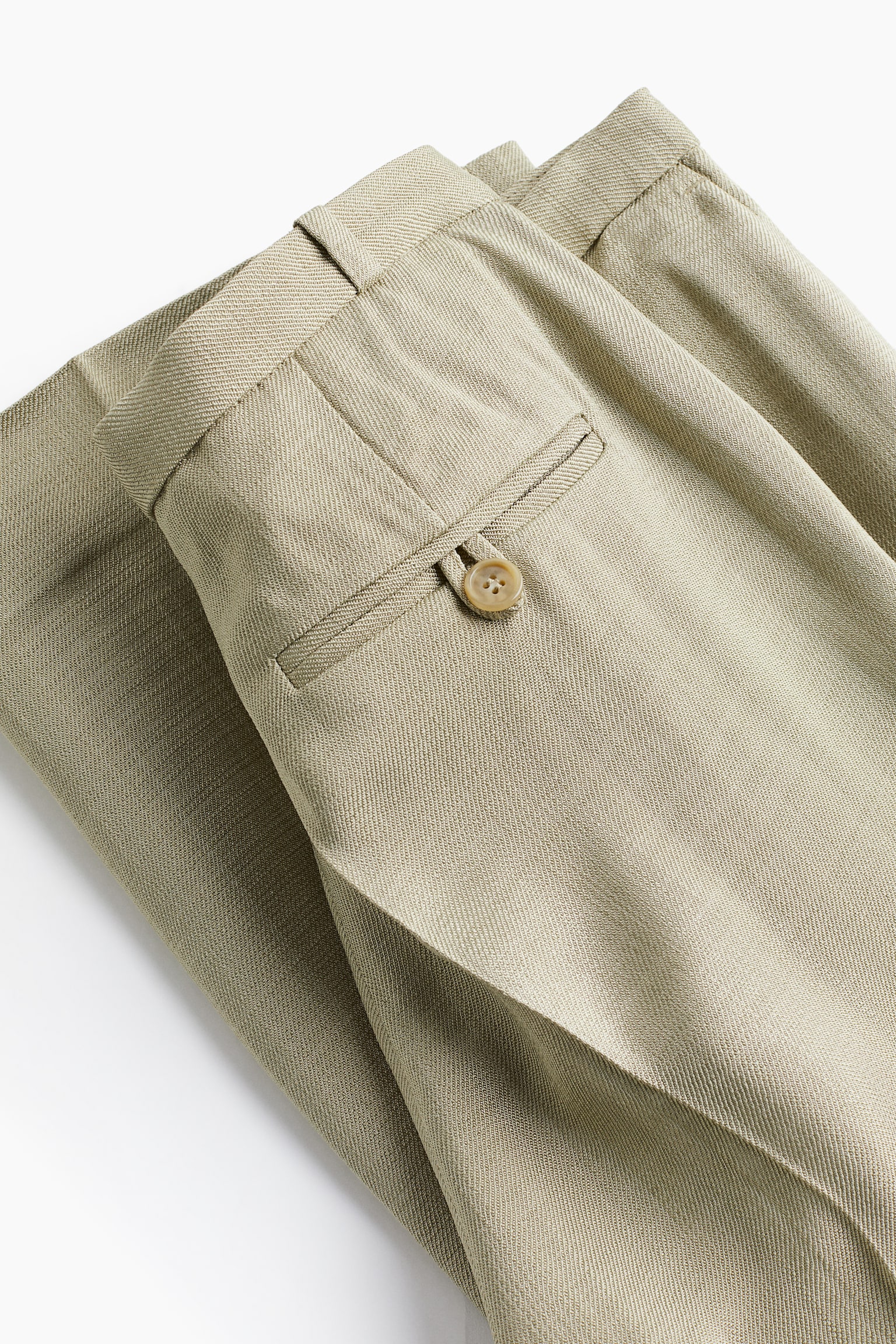 Tailored viscose trousers - Beige/Black - 3