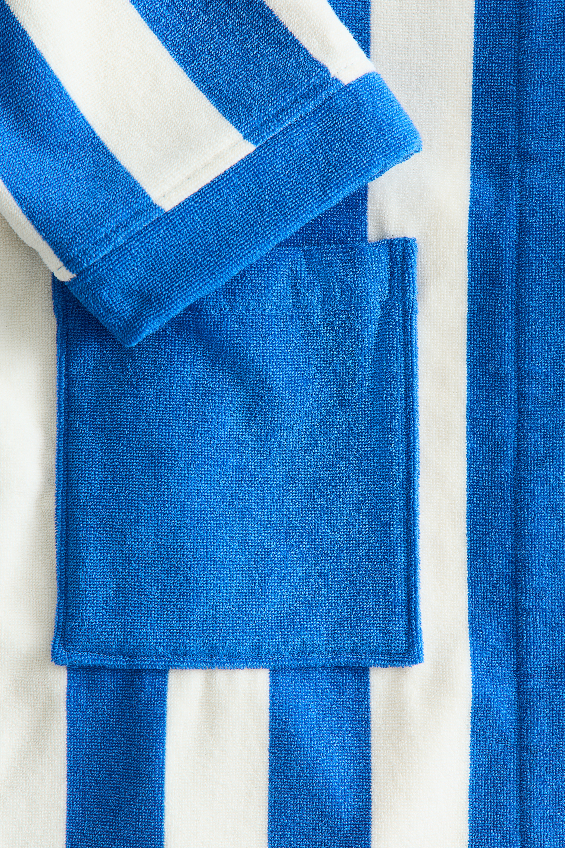 Cotton terry dressing gown