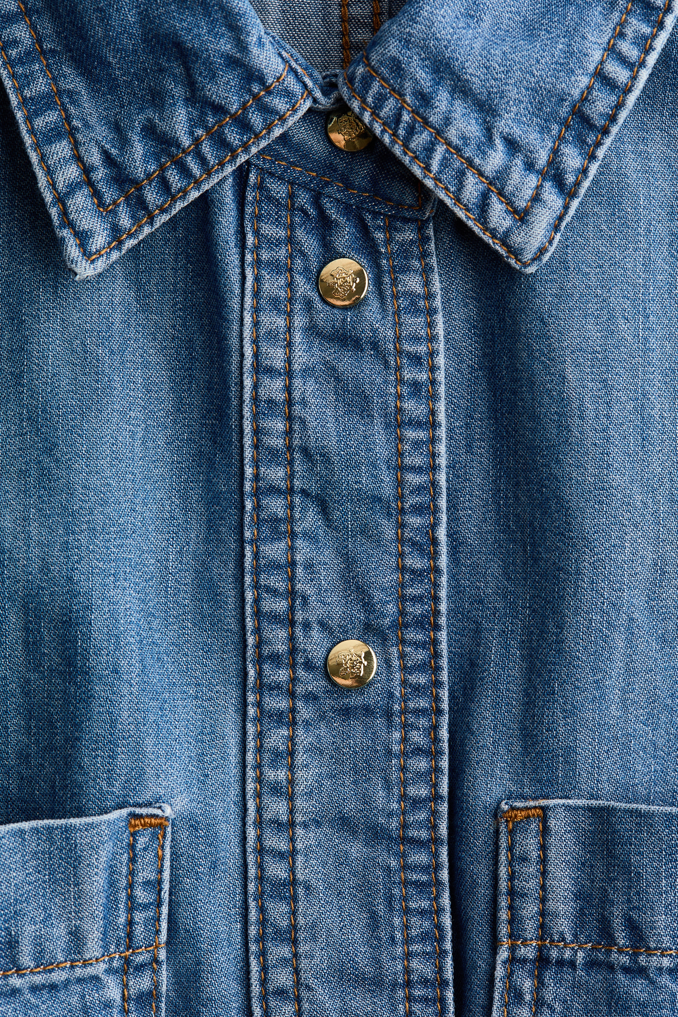 Denim shirt dress