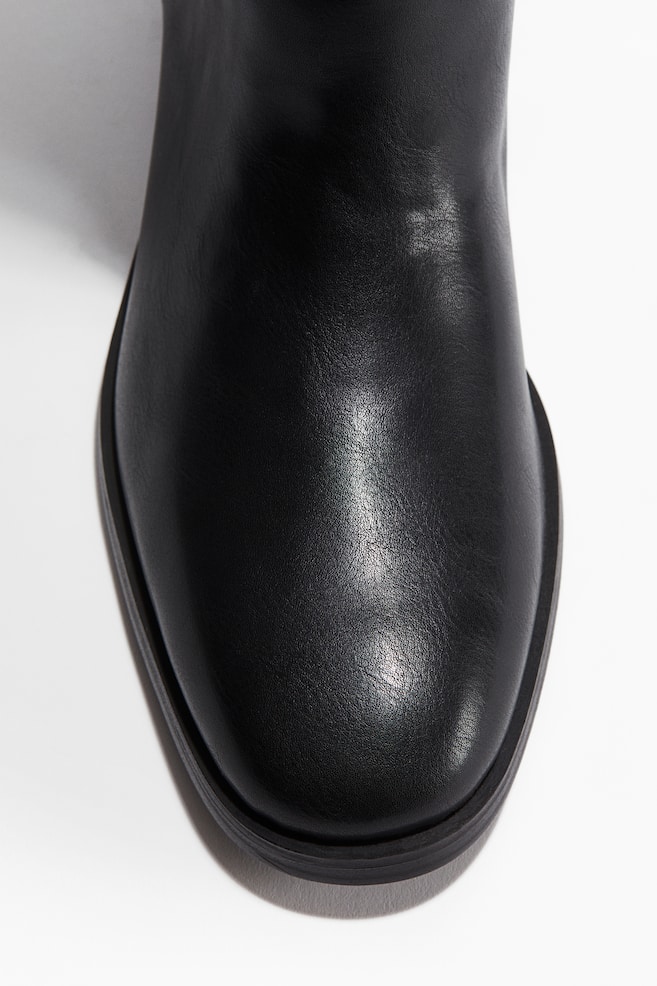 Strap-detail boots-Black - 3