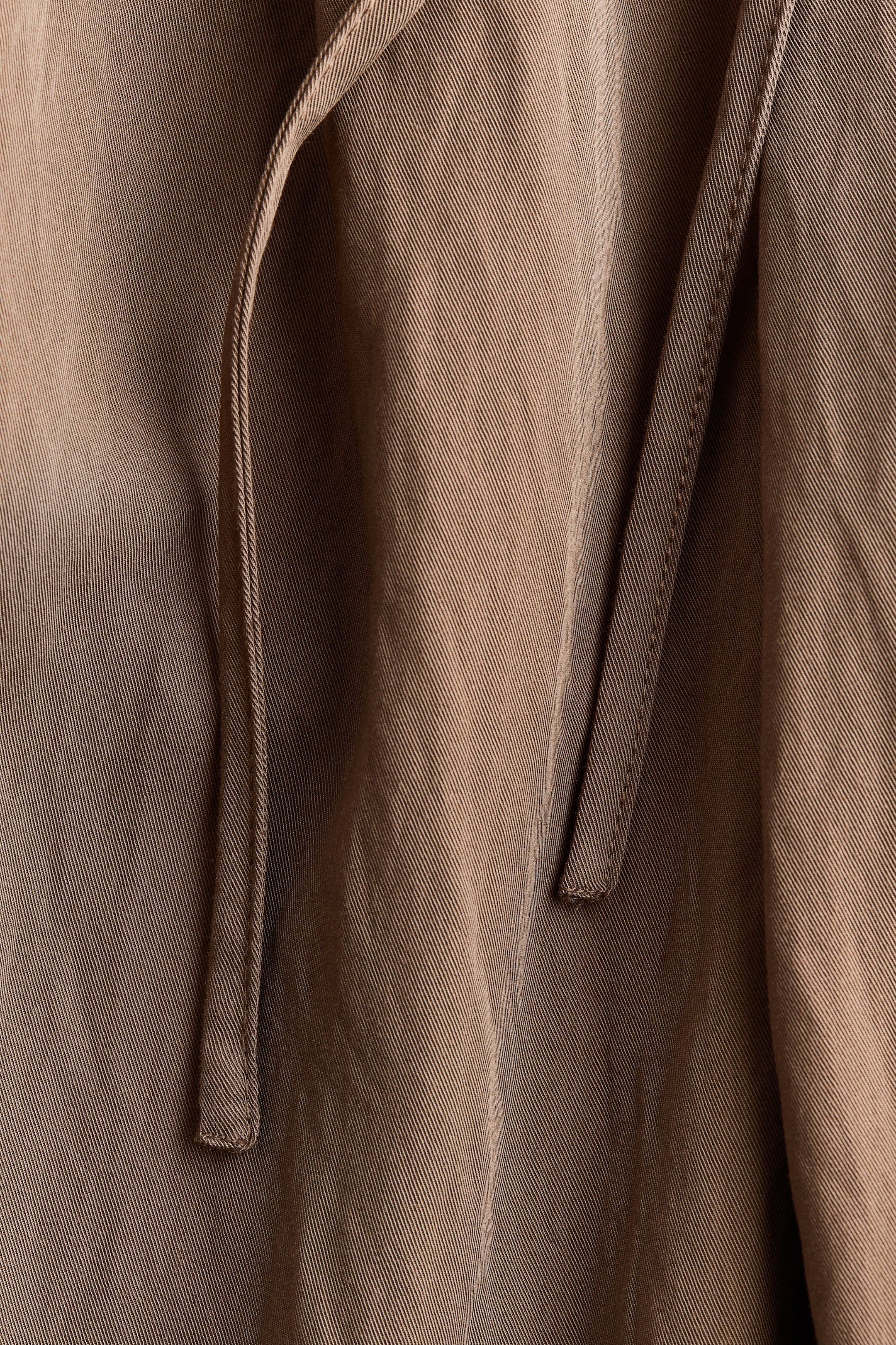 Tie-Detail Balloon-Leg Pants