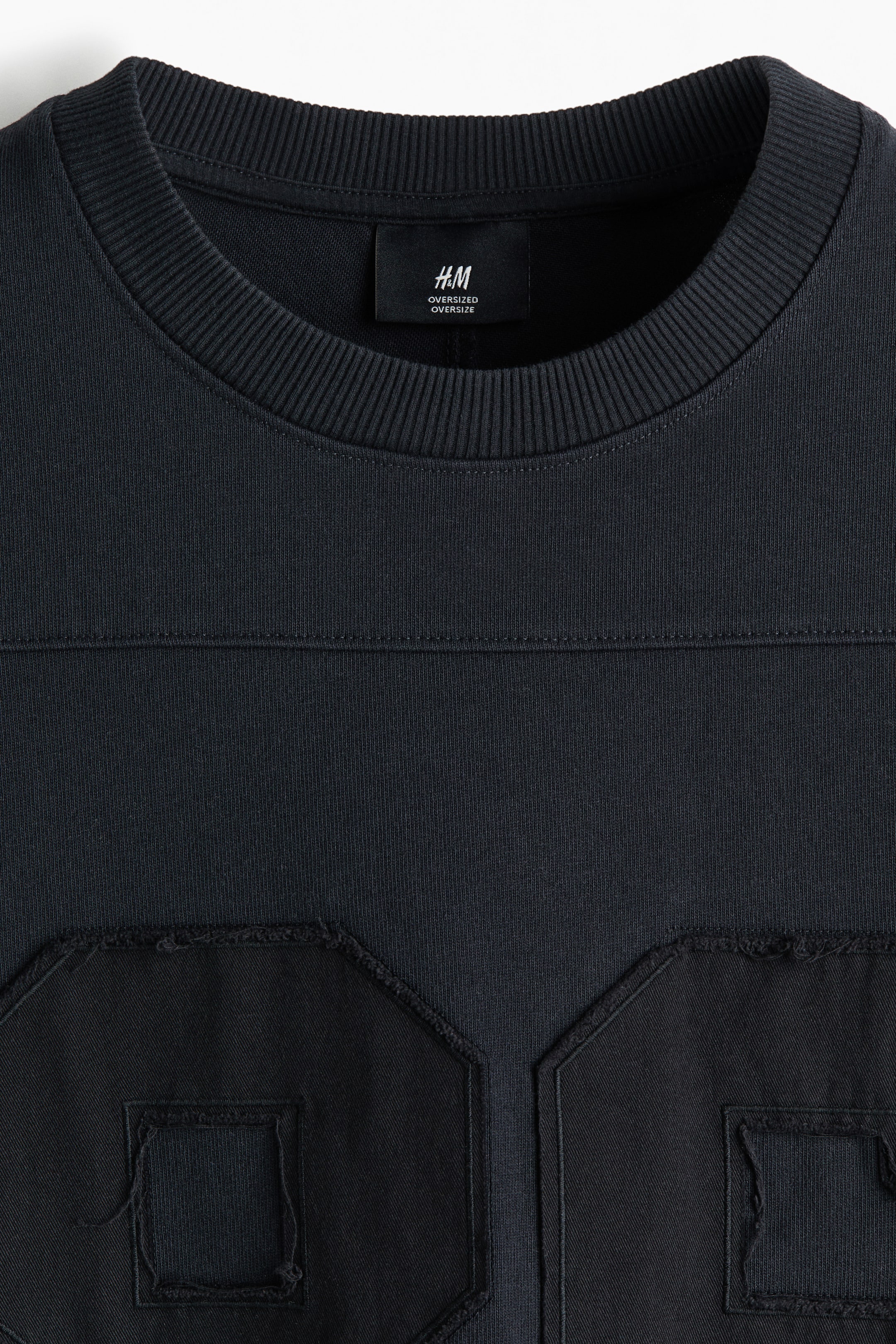 Oversized Motif-Detail Cotton T-Shirt