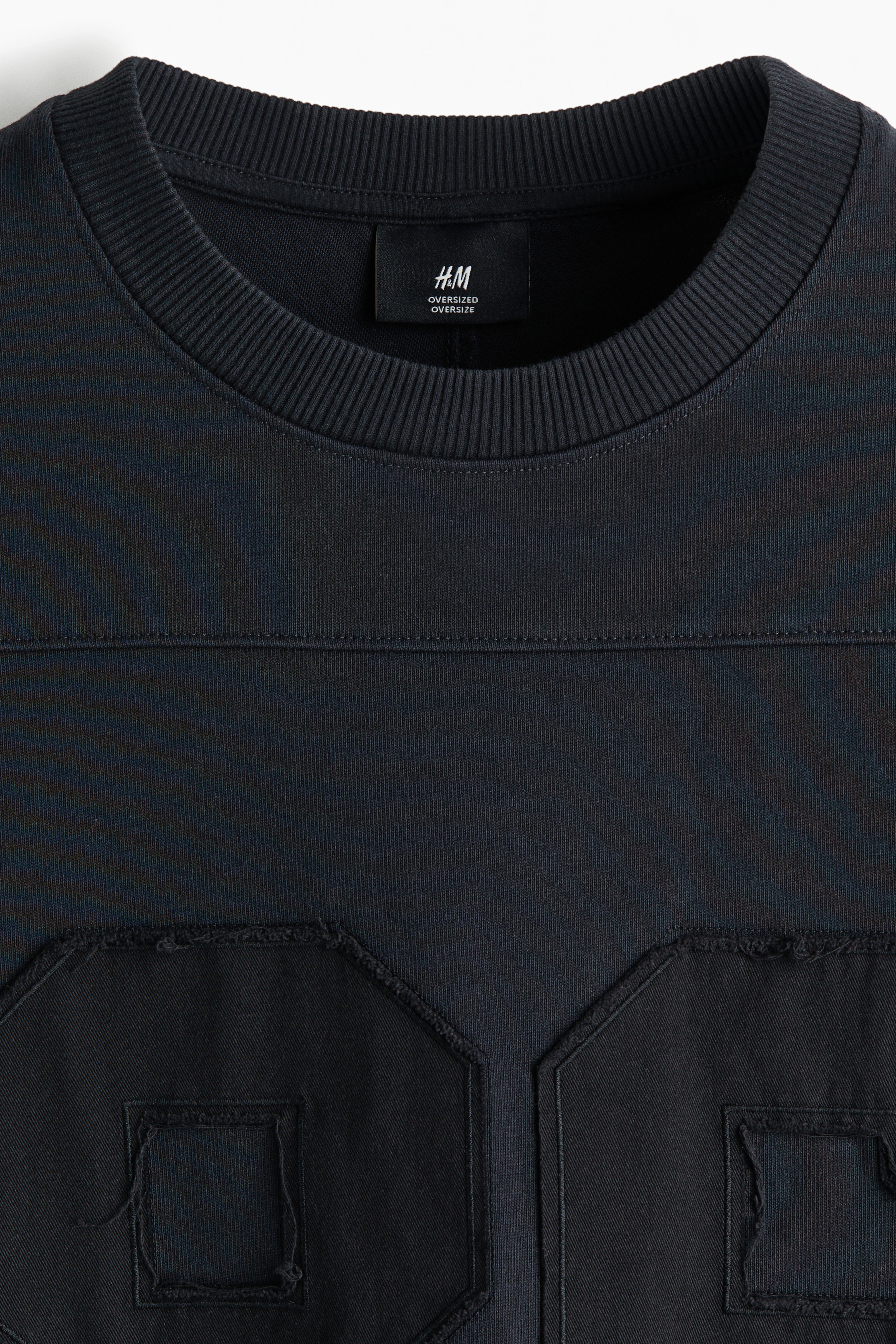 Oversized Motif-Detail Cotton T-Shirt