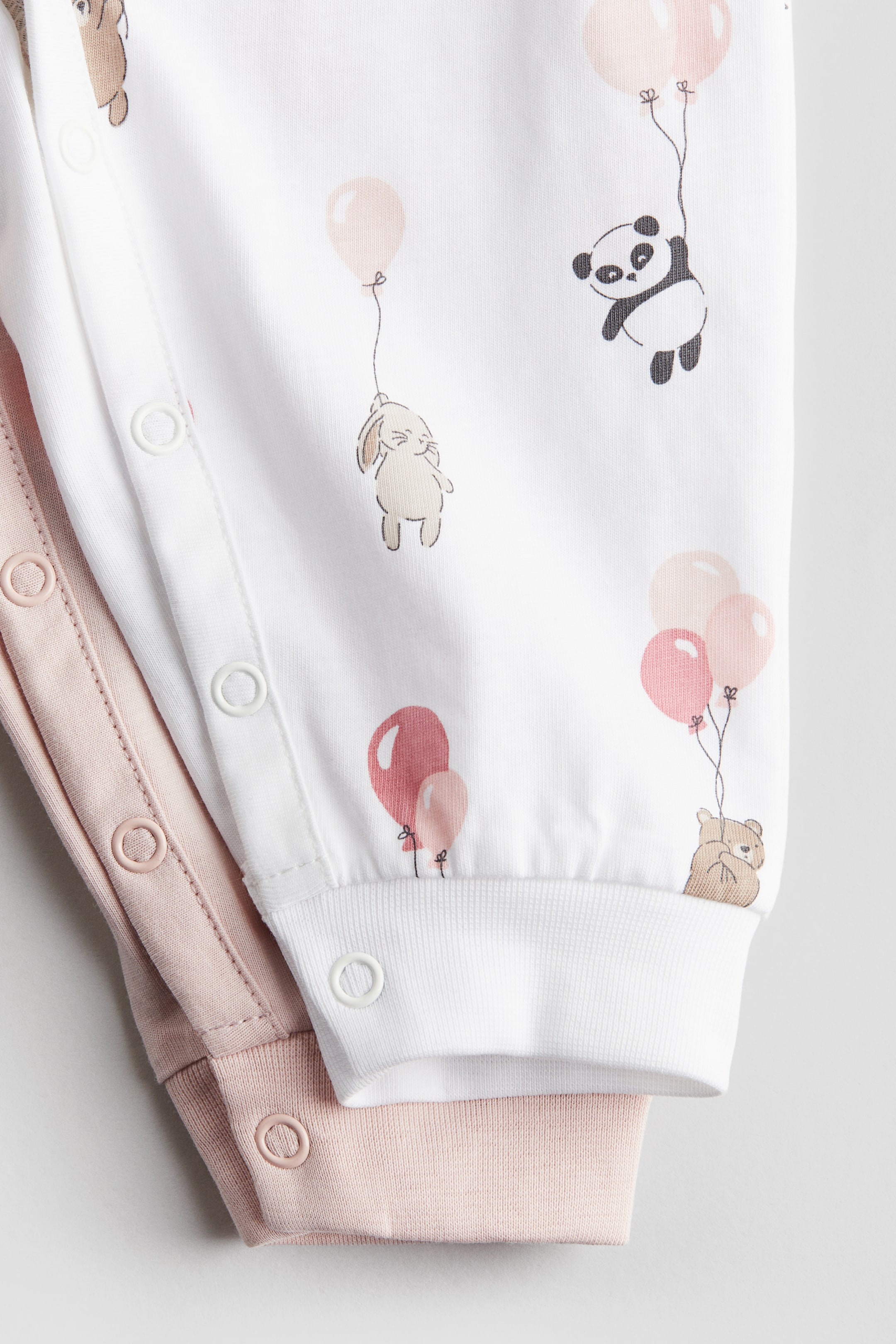 이미지 확대 보기: 파자마 수트 2피스 세트 - 핑크/풍선 - Kids | H&M KR 2