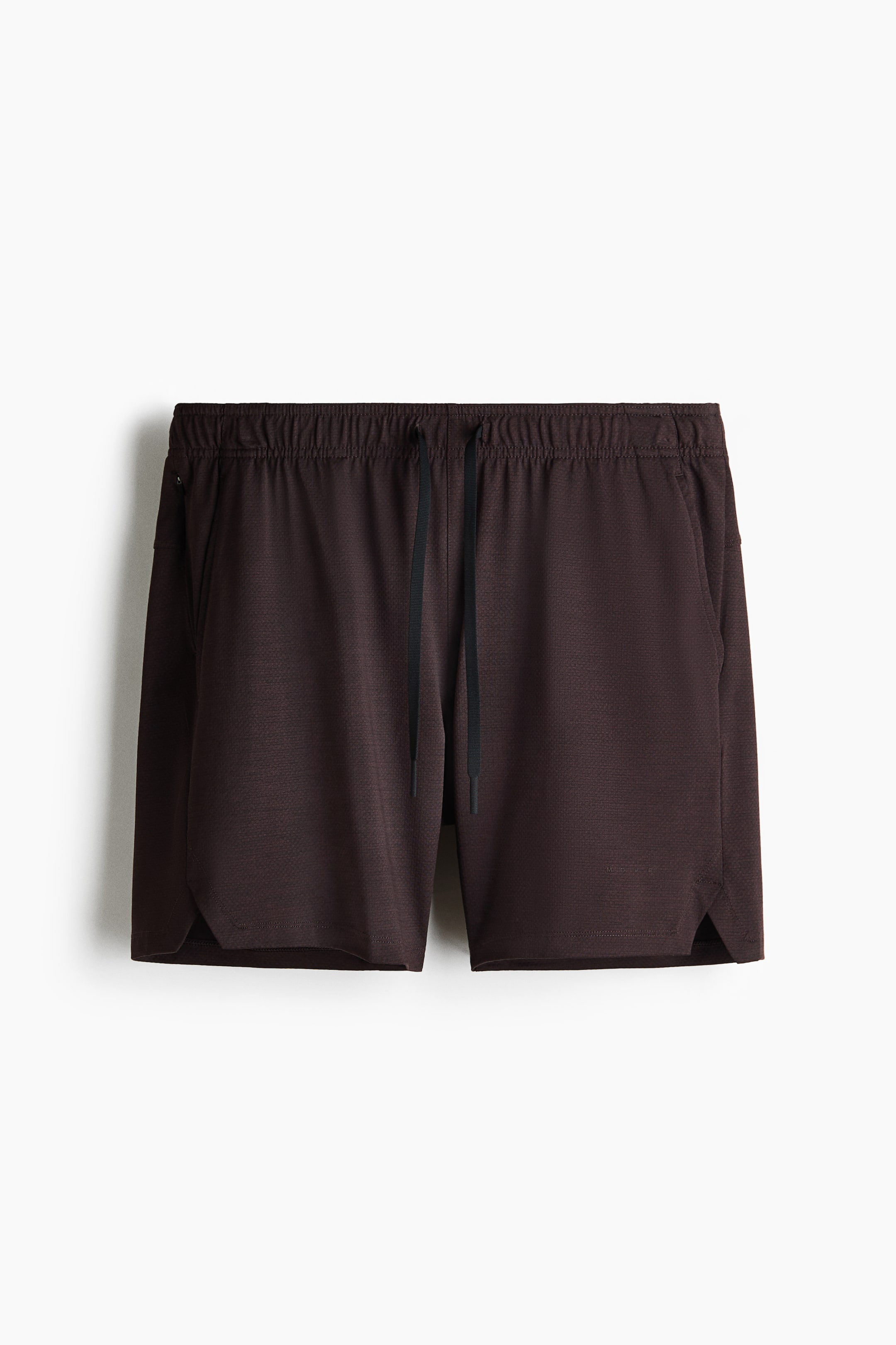 Ver imagen más grande: Pantalón corto de deporte con DryMove™ - Marrón oscuro - HOMBRE | H&M ES 1