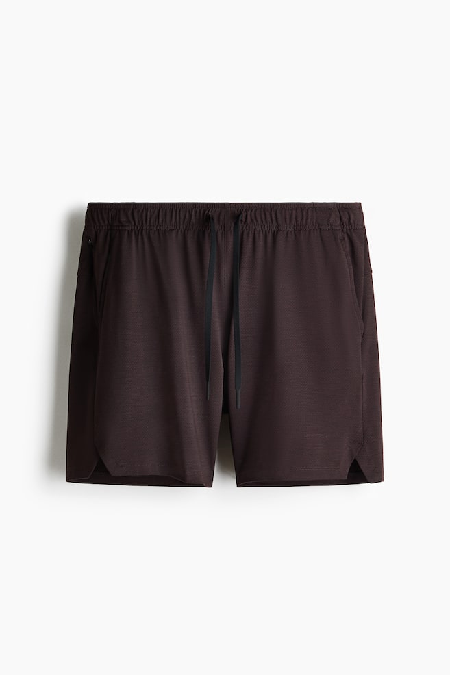 Sports shorts with DryMove™ - Dark brown/Black/Natural white/Light grey marl/Dusty green/Dark plum/Navy blue/Dark brown/Light brown/Grey marl - 1