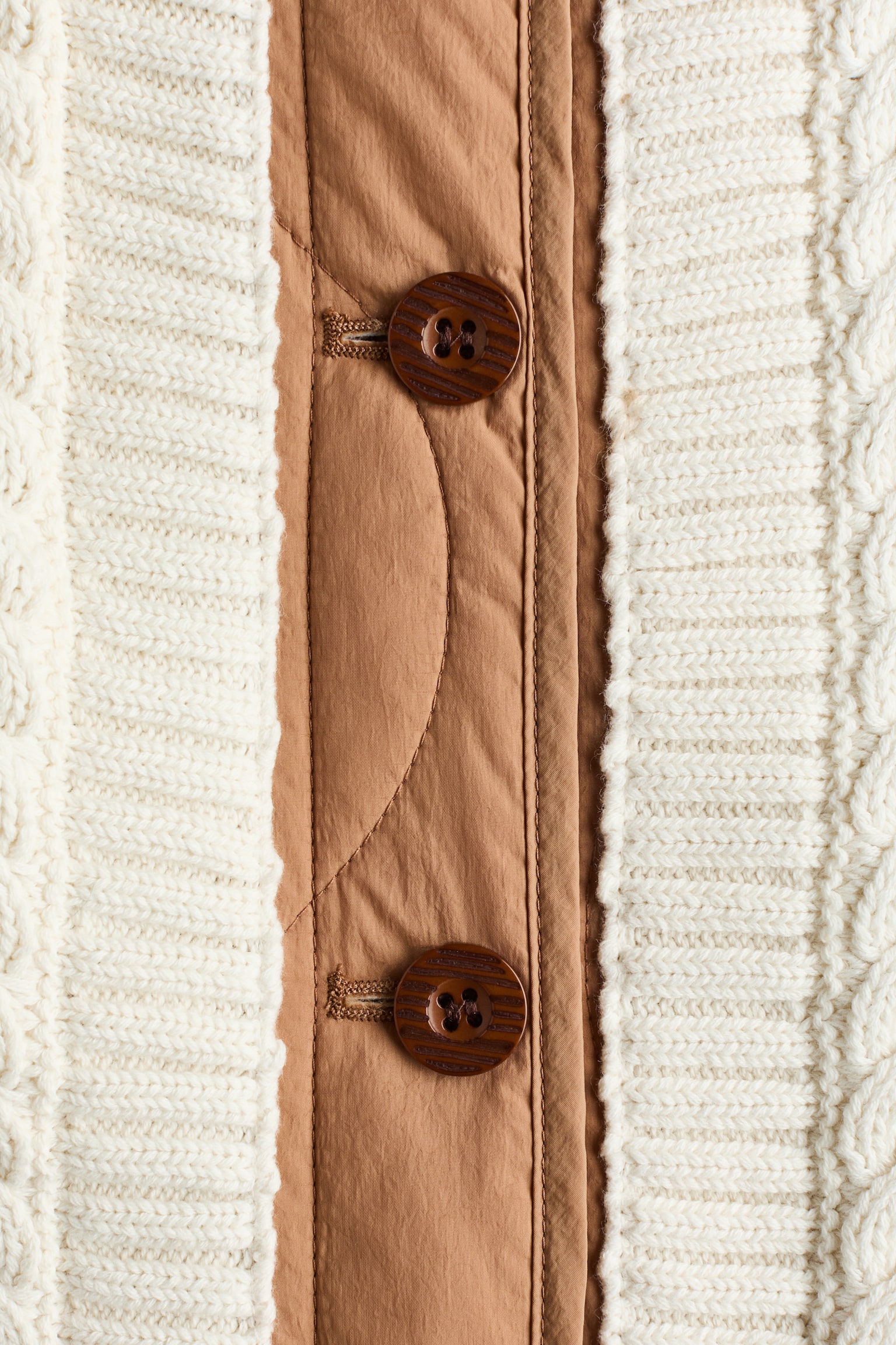 레이어드 재킷 - 크림/베이지 - 8