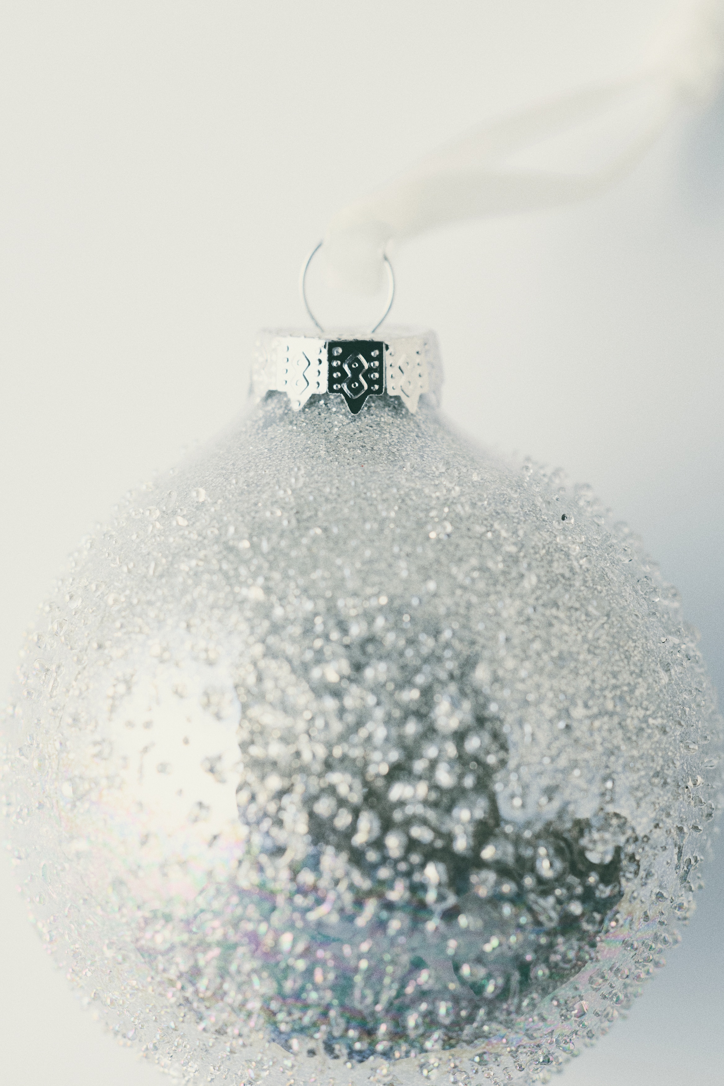 Textured glass bauble