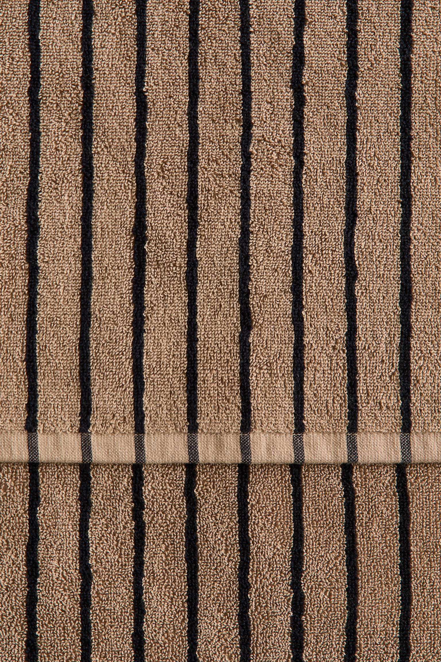 Striped bath towel - Brown/Black striped/Light pink/Terracotta striped/Light blue/Striped/Sage green/Black striped/Light beige/White/White/Black striped/Yellow/White striped - 5