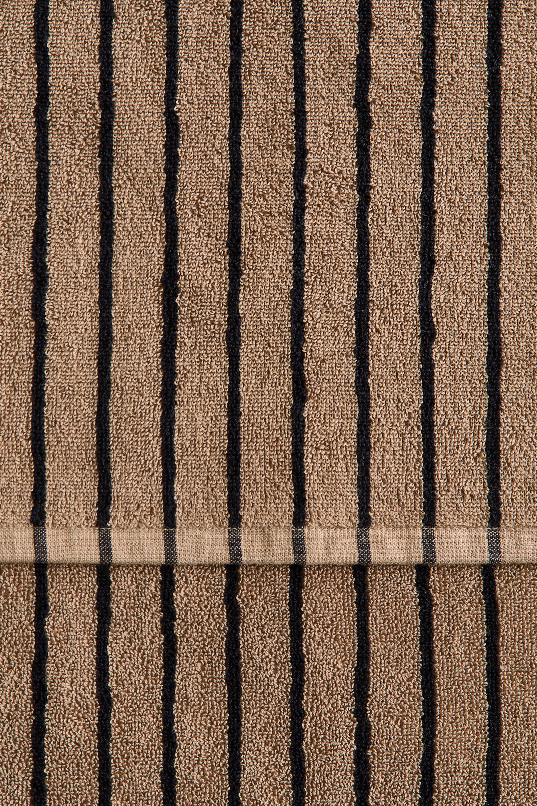 View larger image: Striped bath towel - Brown/Black striped - Home All | H&M IN 4