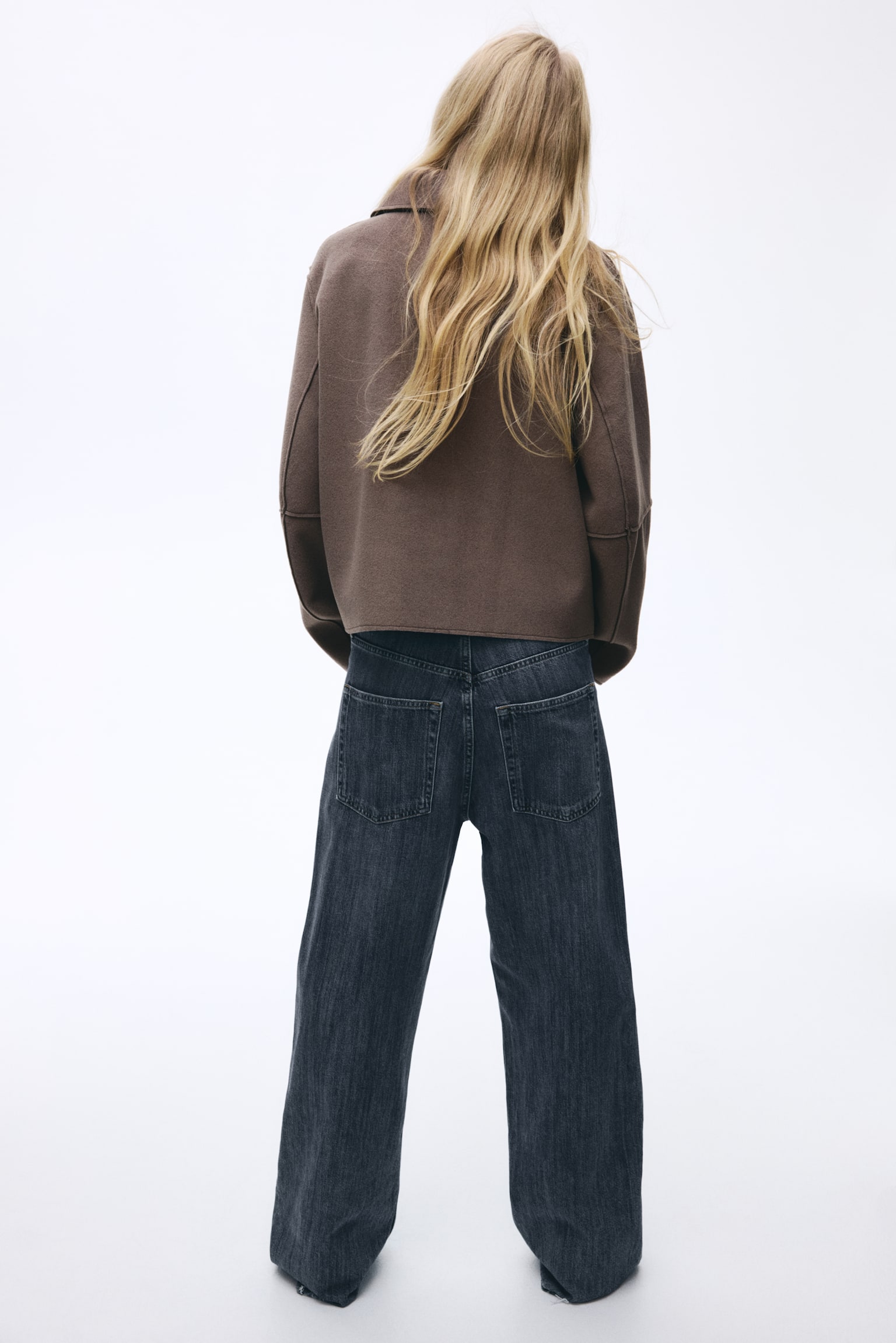 Veste avec col - Grège foncé - 5