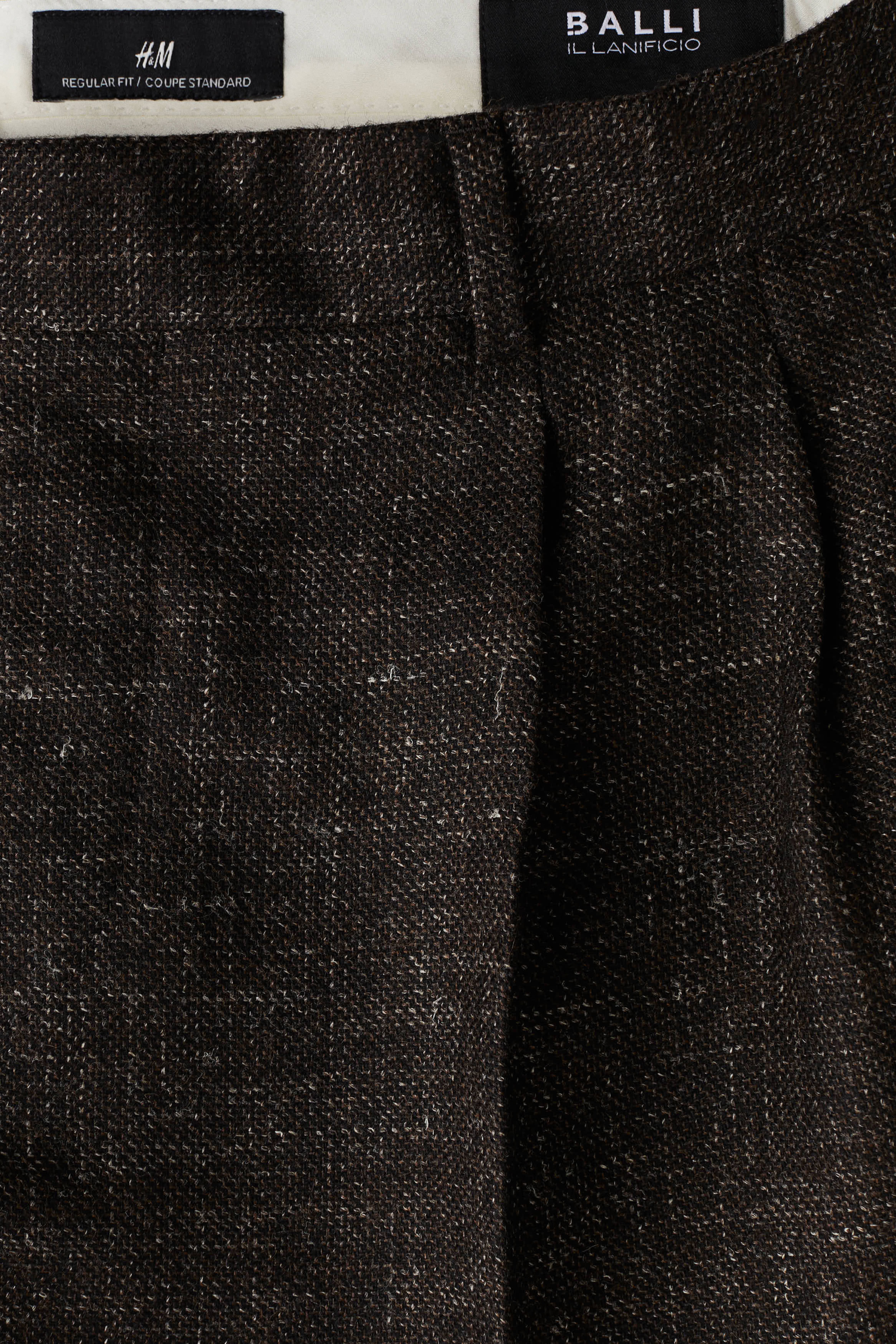 Regular-Fit Wool-Blend Suit Pants