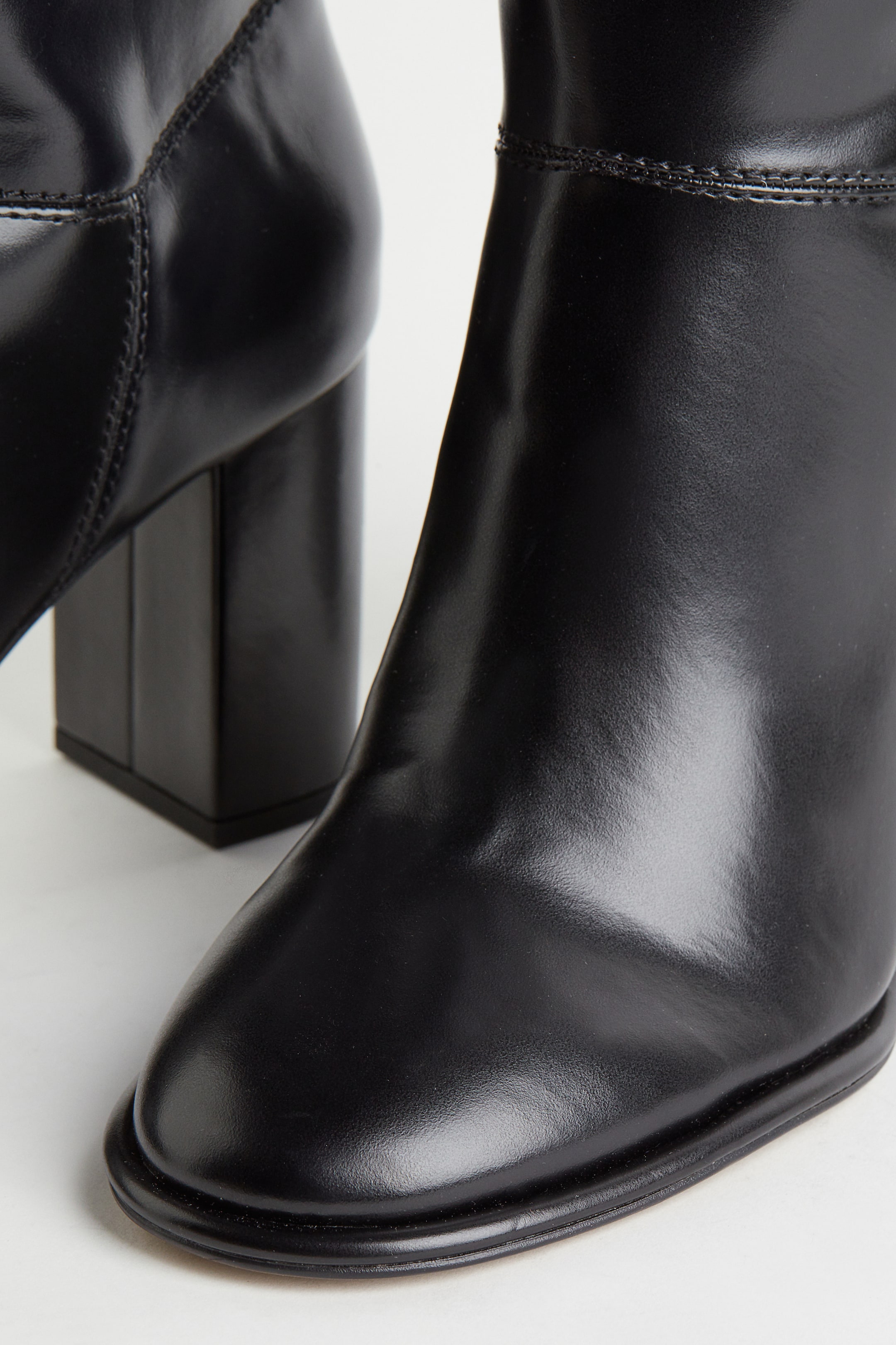 Knee-high heeled boots - High heel - Black - Ladies | H&M GB