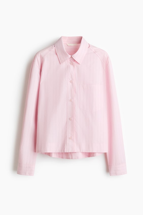 Женские рубашки H&M Oversized Poplin Shirt