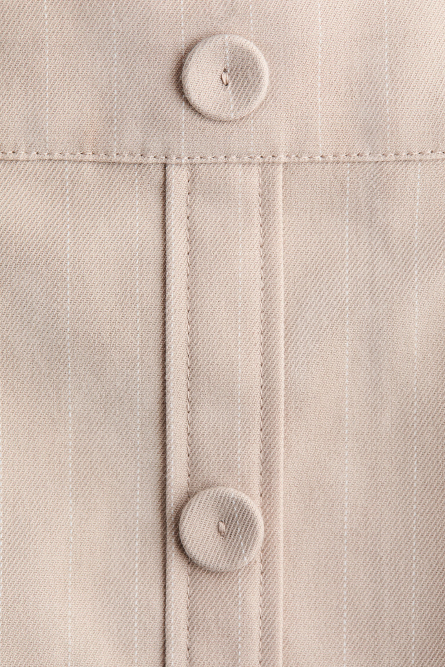 Женская юбка-шорты H&M Pleated Twill Skort, цвет: Бежевый — фото 6