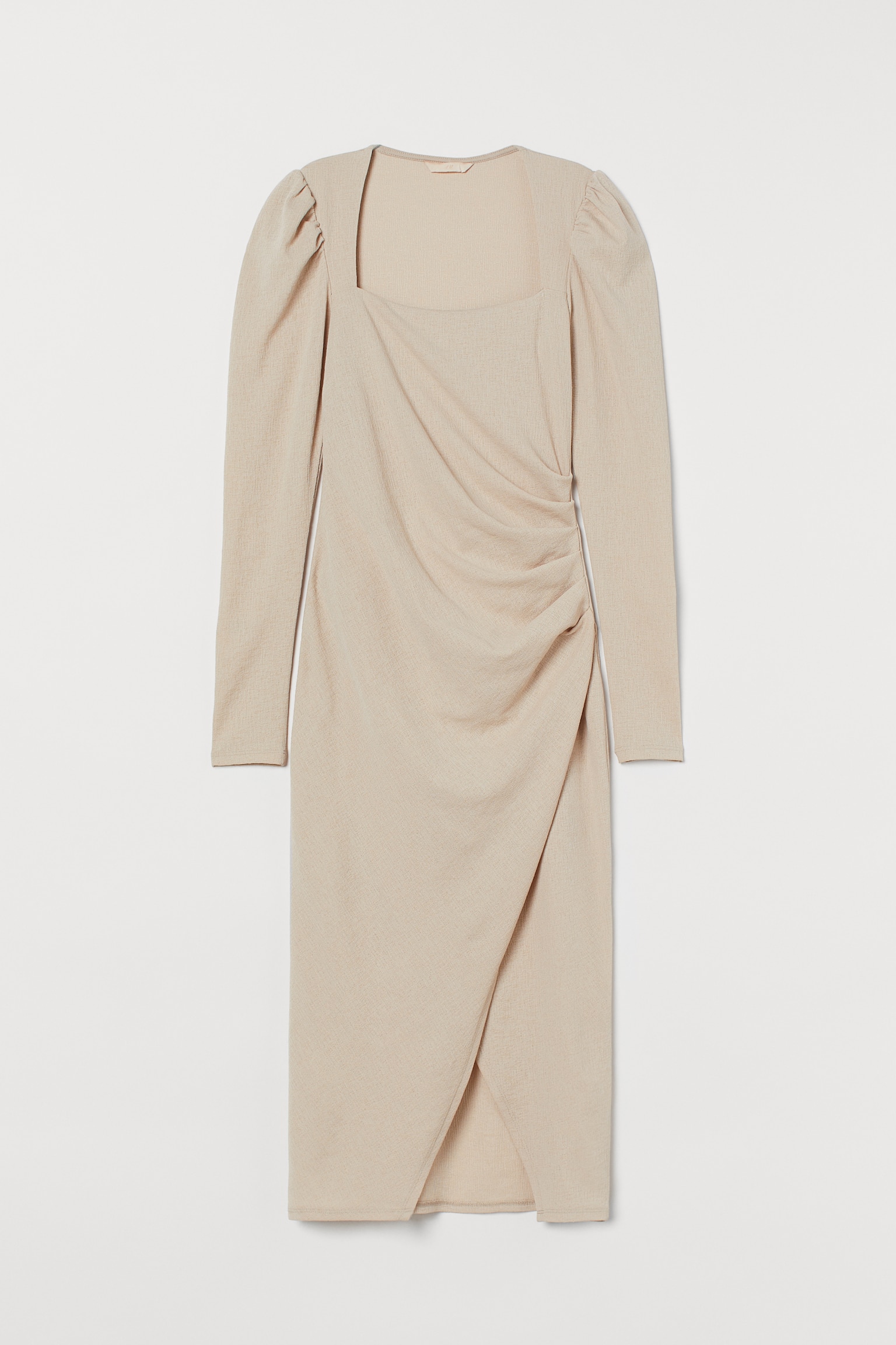 Draped dress - Light beige - 1