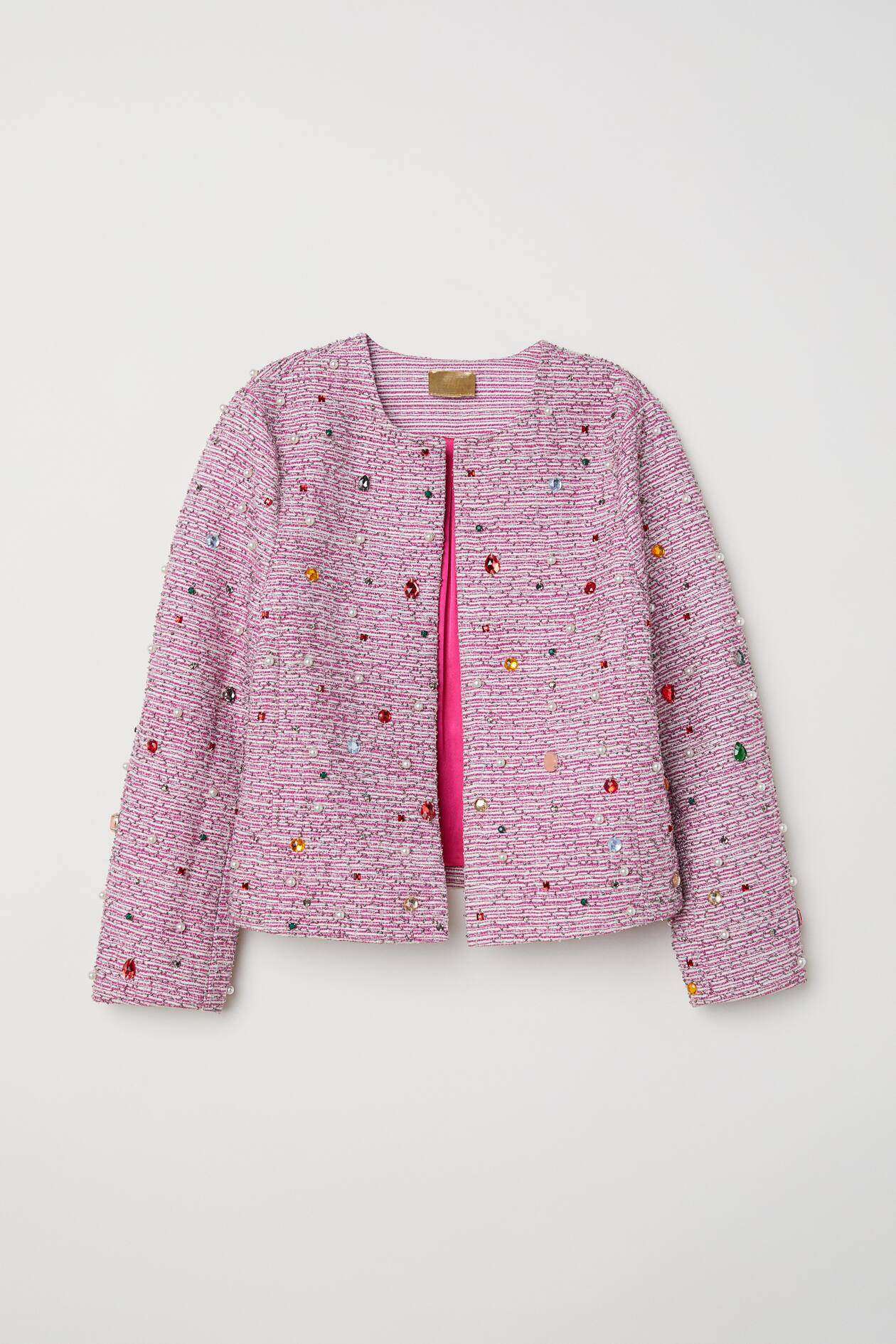 Beaded jacket Pink Ladies H&M IE