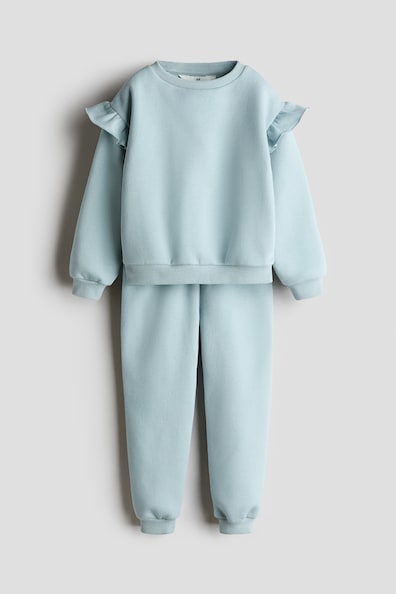 2-piece brushed-inside sweatshirt set