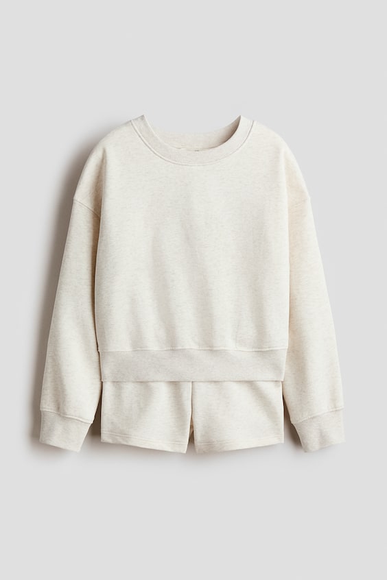 Детские топы H&M 2-Piece Sweatshirt and Sweatshorts Set