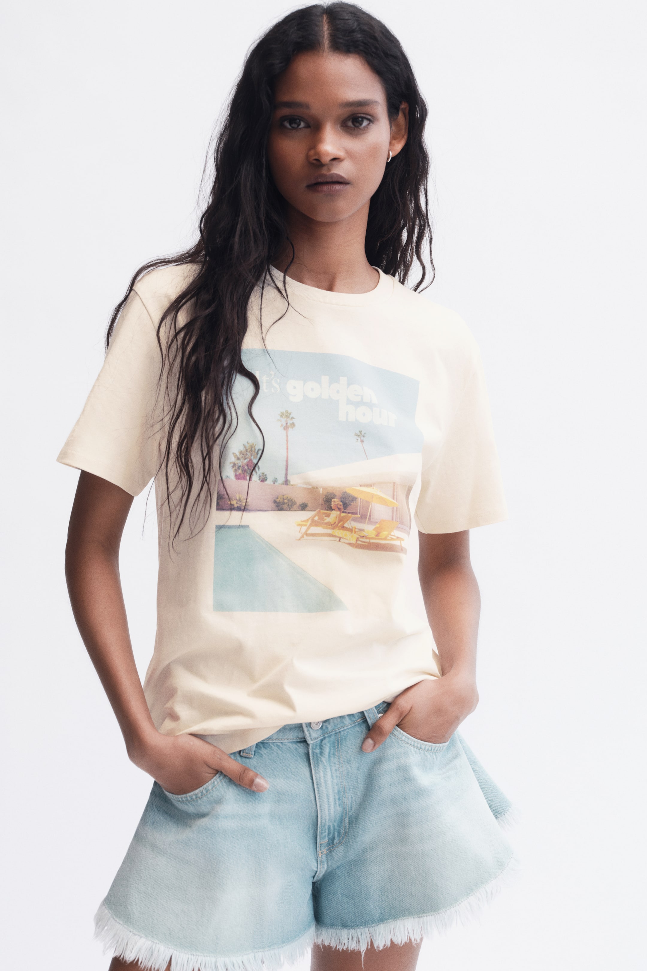 Женские футболки H&M Printed Cotton T-Shirt — фото 3