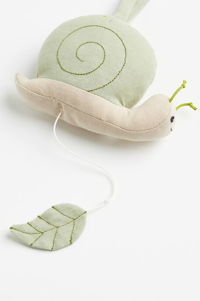 Musical soft toy - Light green/Snail - 4
