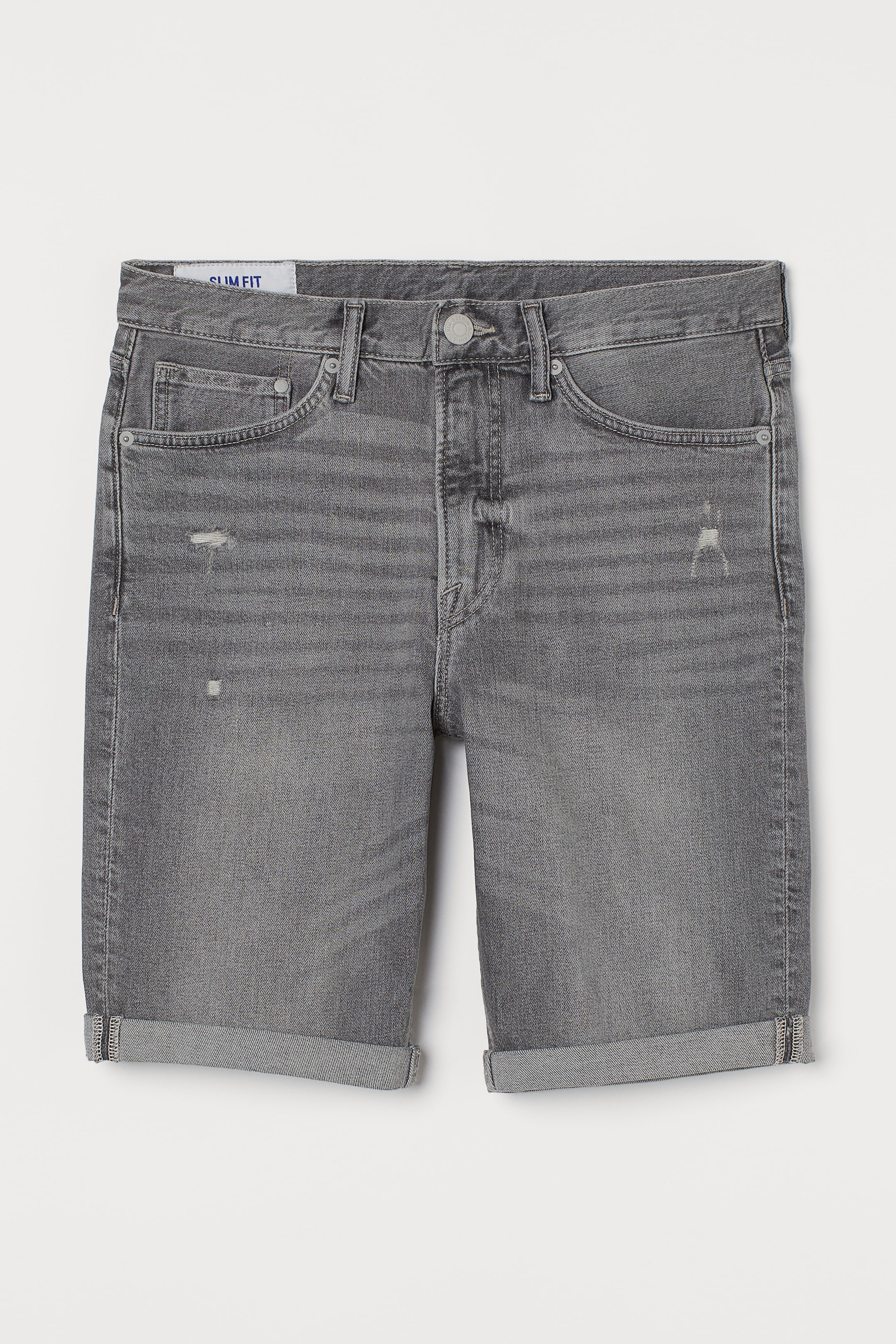 View larger image: Slim Denim shorts - Grey - Men | H&M 1