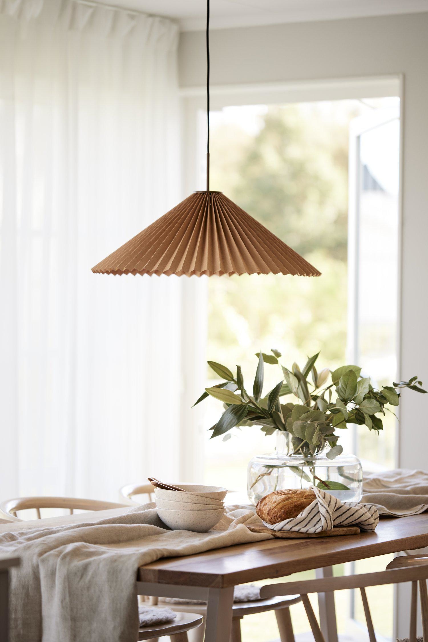 Lampe Suspendue Dora 60 Cm - Marron/Blanc