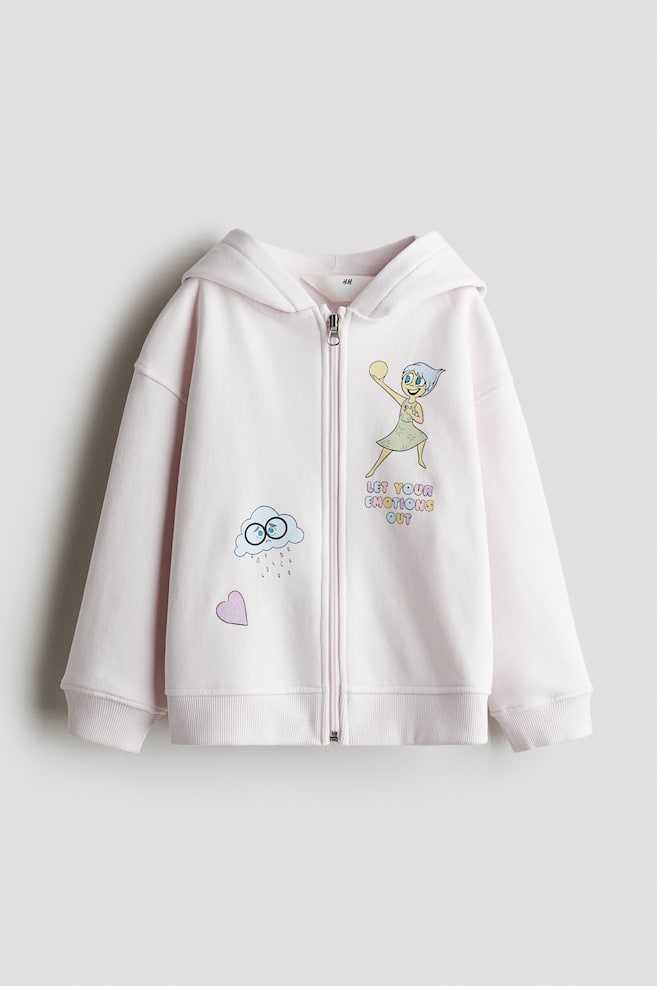 Printed Hooded Jacket - Light pink/Inside Out - 1