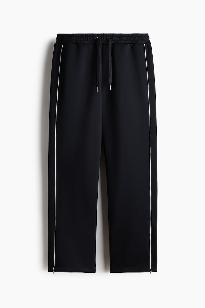 Relaxed Fit Joggers - Schwarz/Dunkelbraun - 1
