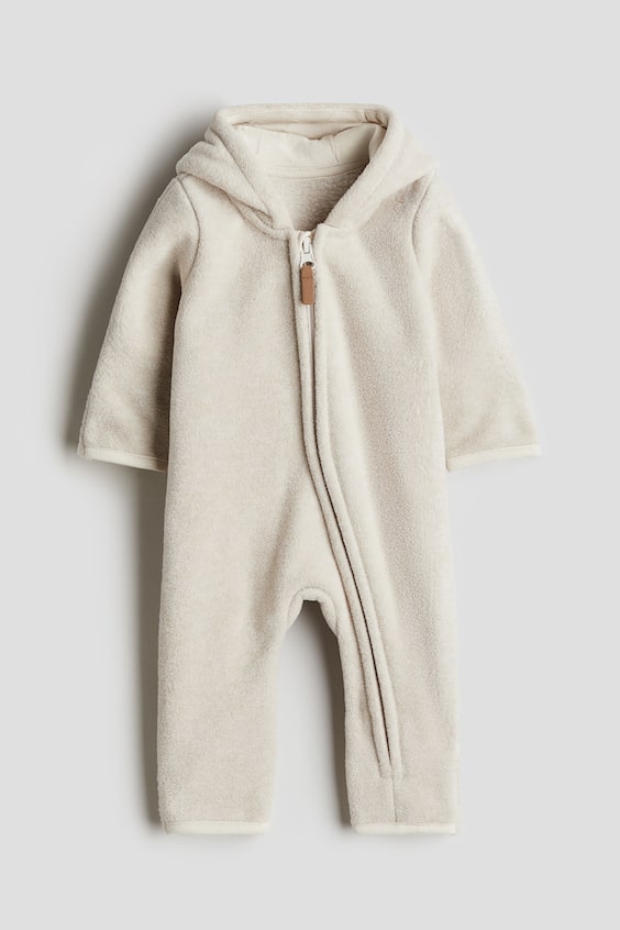 Детские комбинезоны H&M Hooded Fleece Jumpsuit