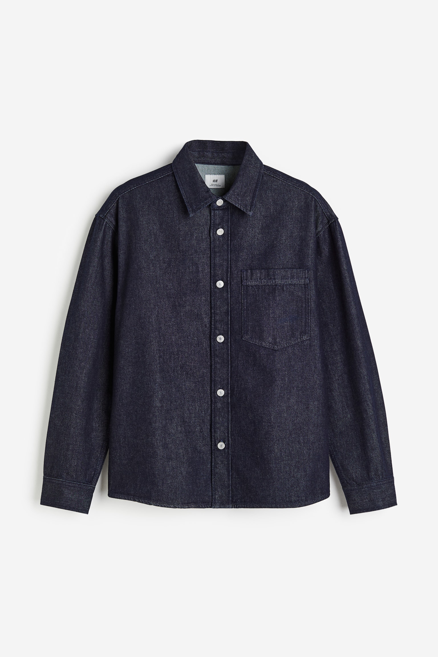 Regular Fit Denim Overshirt - Dark denim blue/Denim black/Denim blue - 2