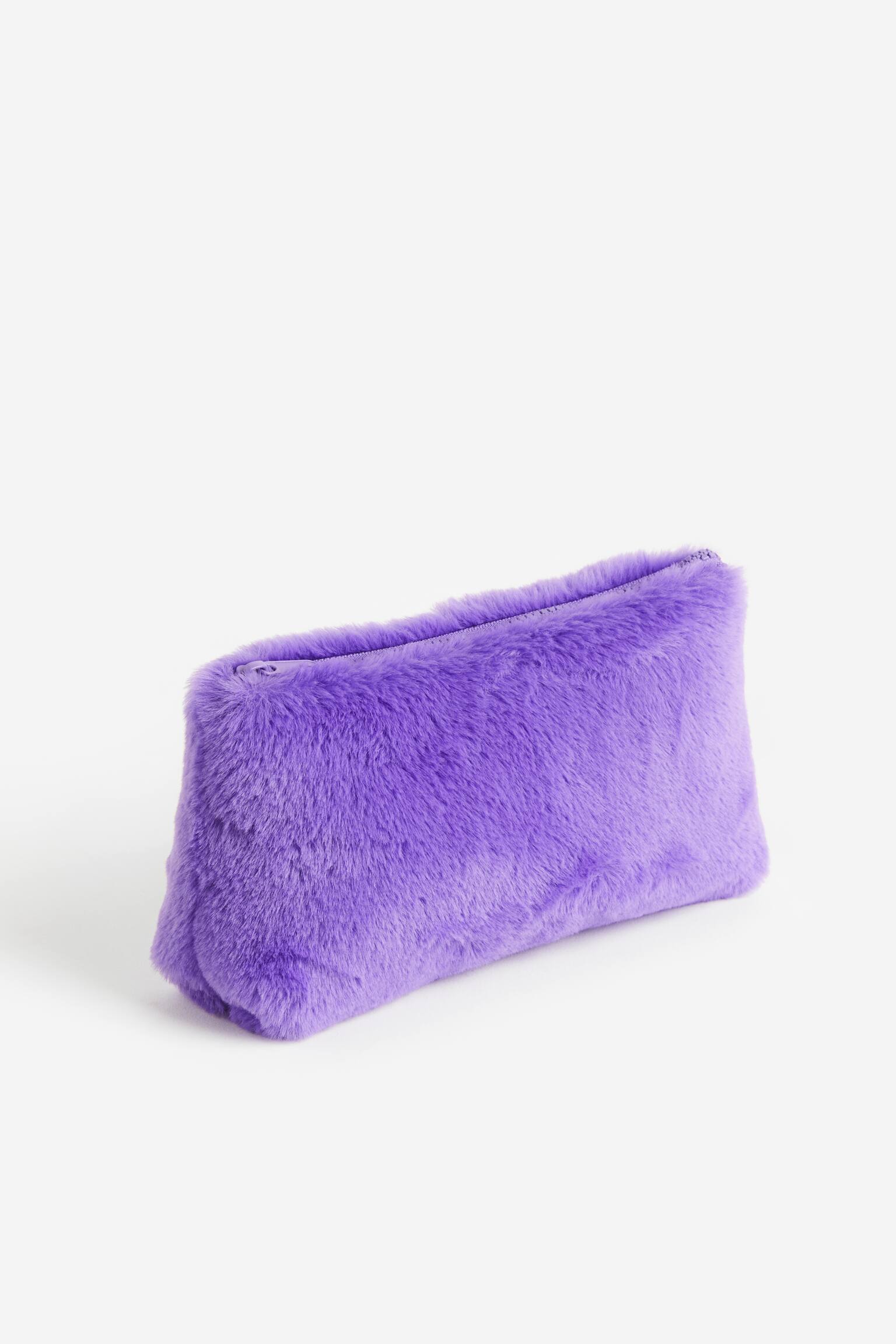 Fluffy Pencil Case - Purple - 2