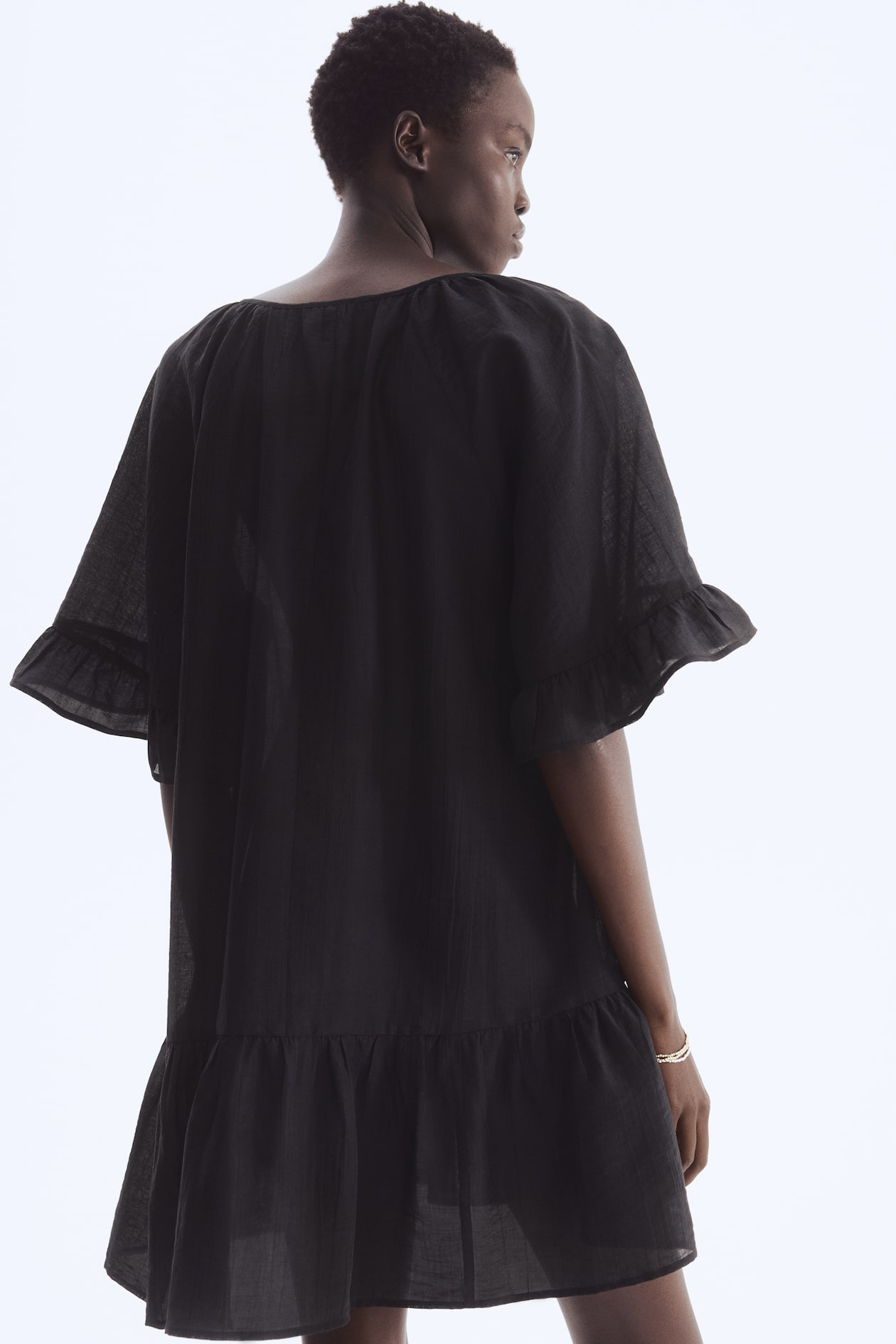 Tie-Detail Tunic Dress