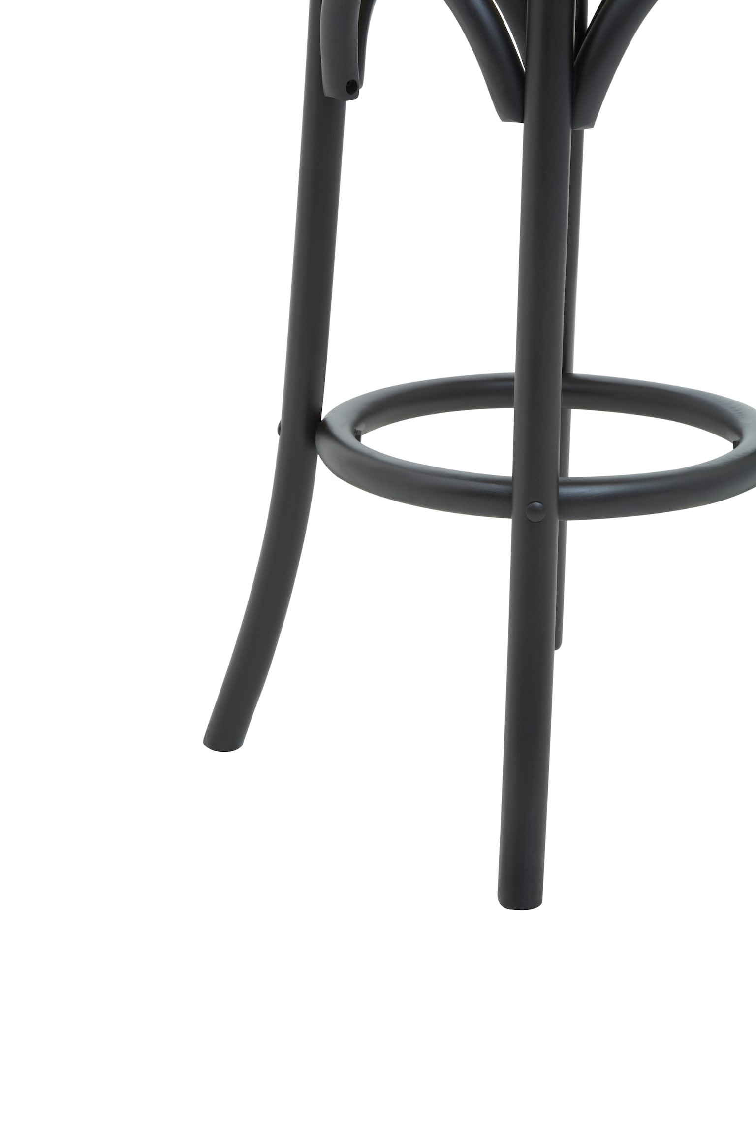 Corso Natural Rattan Stool - Black And Neutral - 3