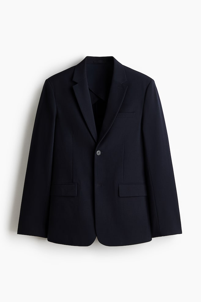 Sako Wrinkle-resistant Slim Fit - Mornarsko plava/Crna - 1