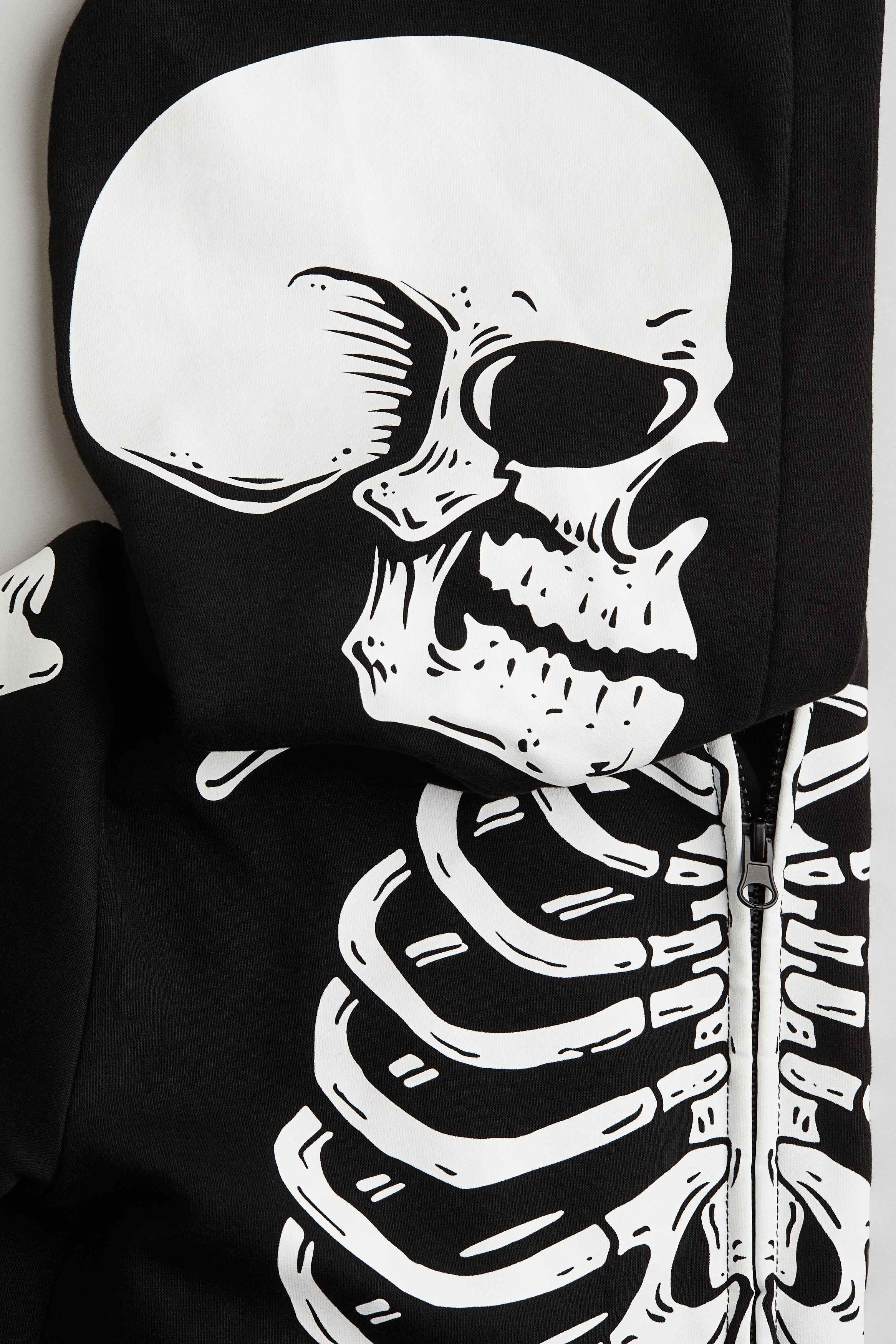 Printed Sweatshirt Jumpsuit - Black/skeleton - Kids | H&M US